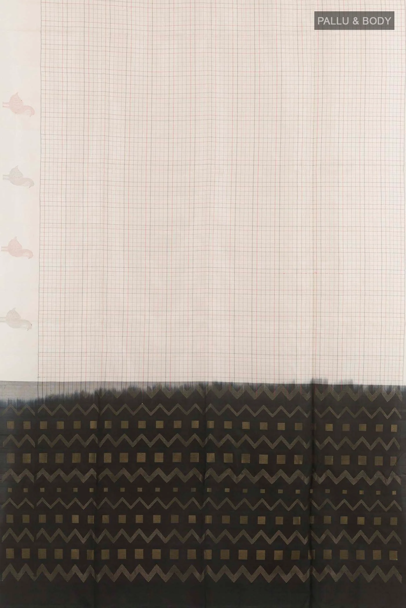 Off White Soft Silk Saree - Image 3