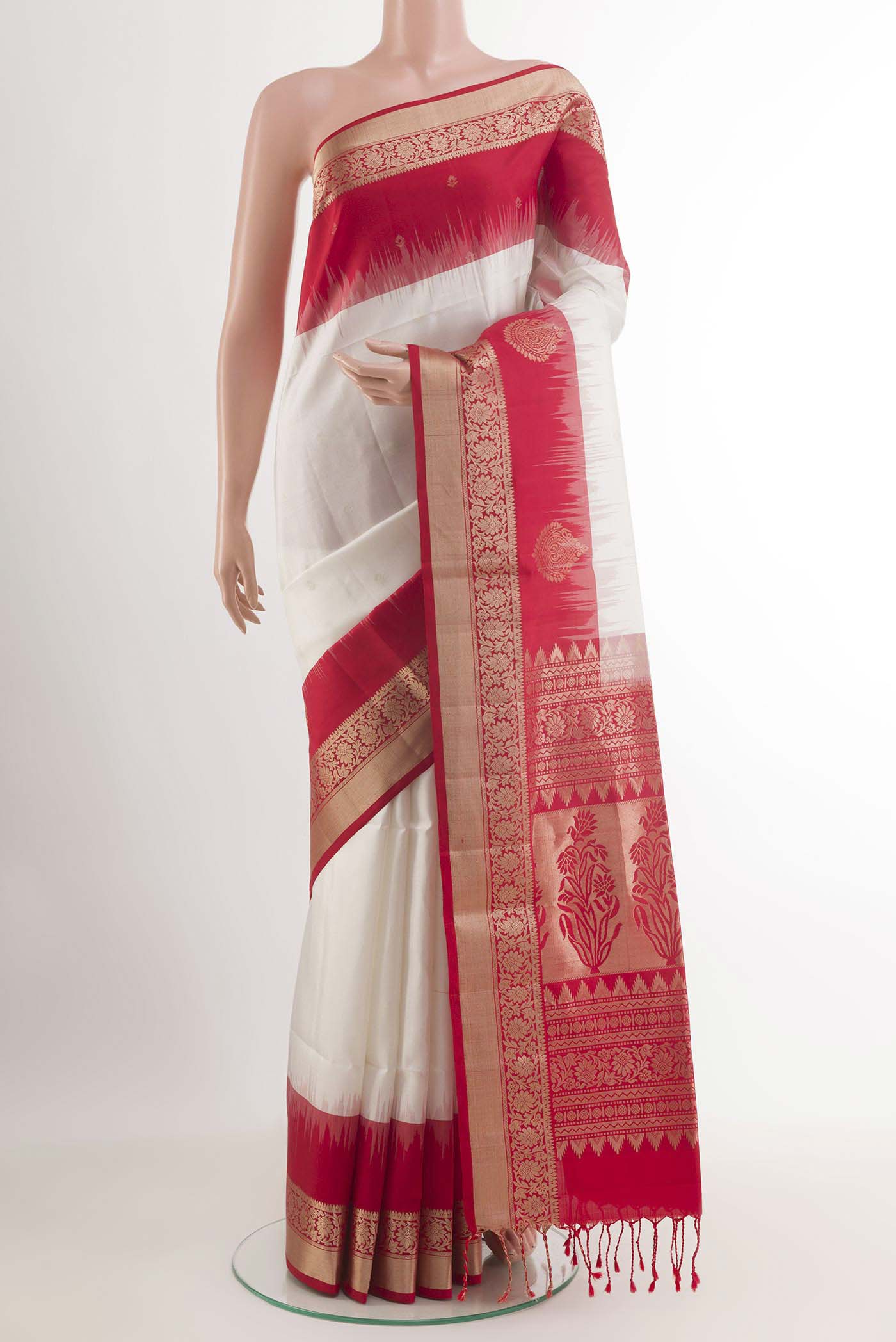 White Soft Silk Saree