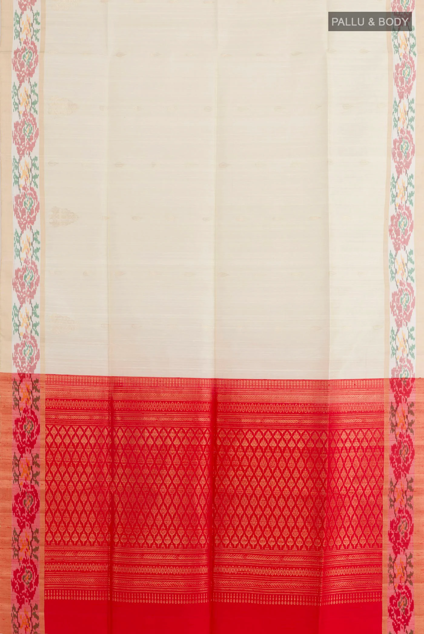 Off White Soft Silk Saree - Image 3