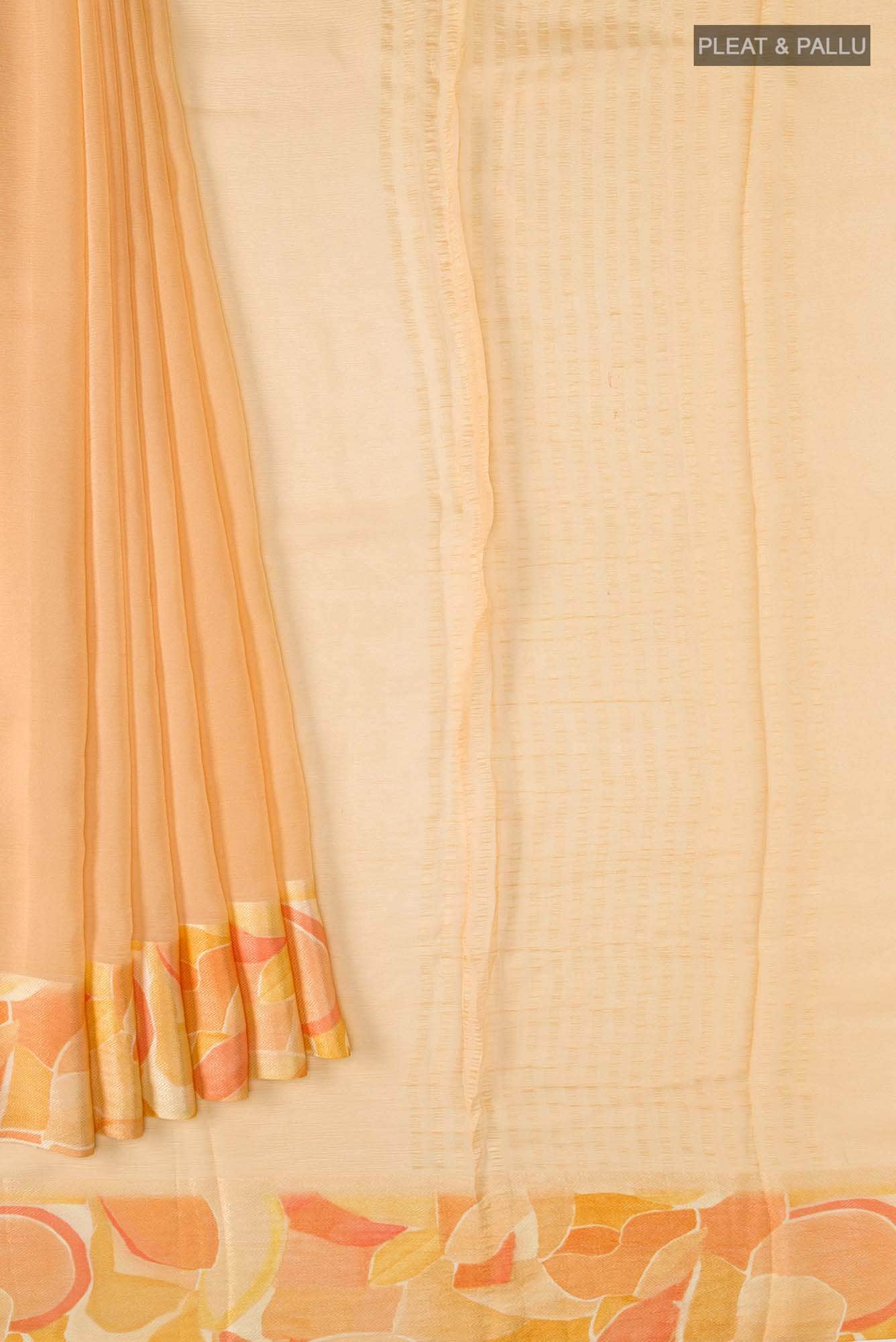 Sandal Mysore Chiffon Saree - Image 7