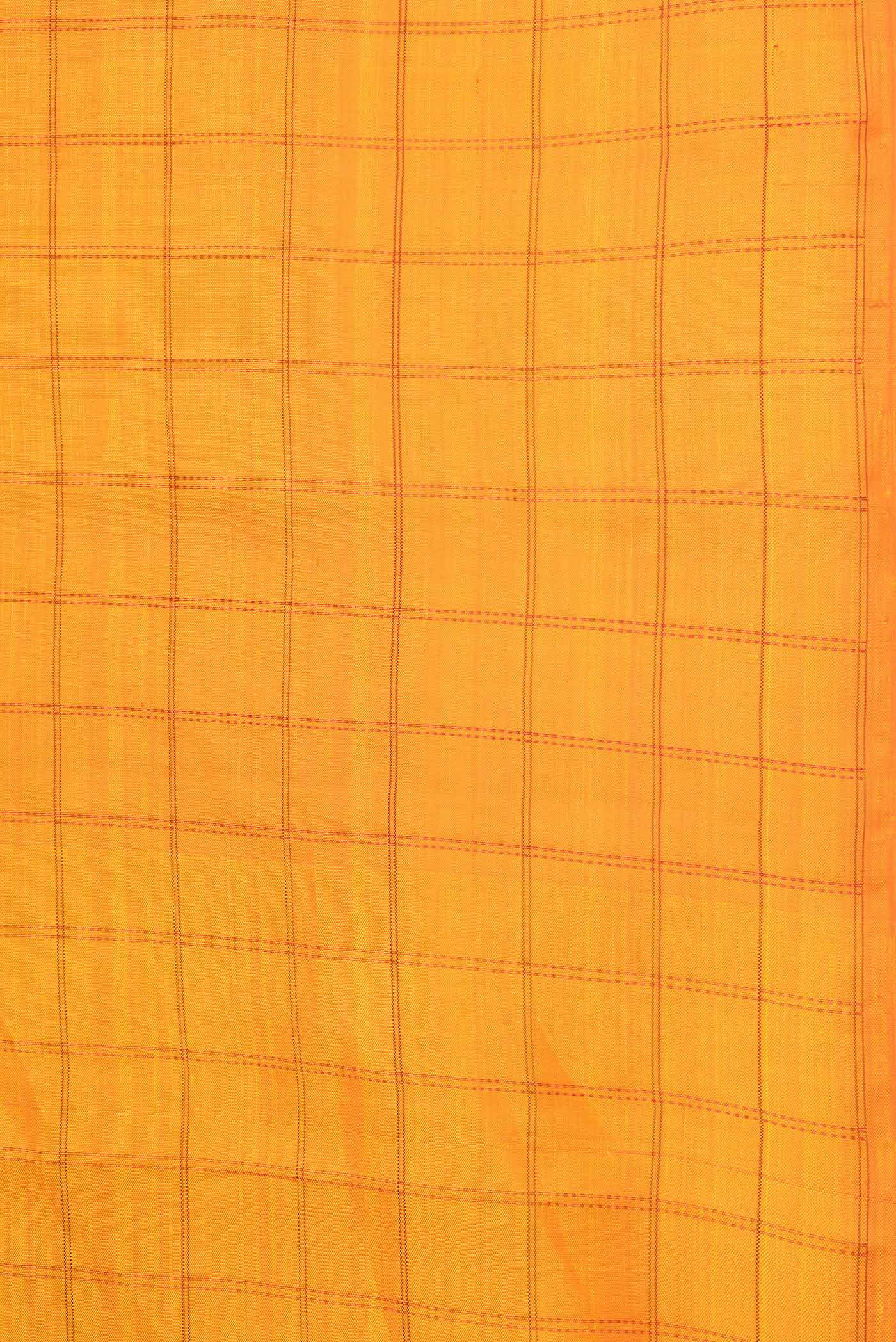 Yellow Kanjivaram Saree - Image 3