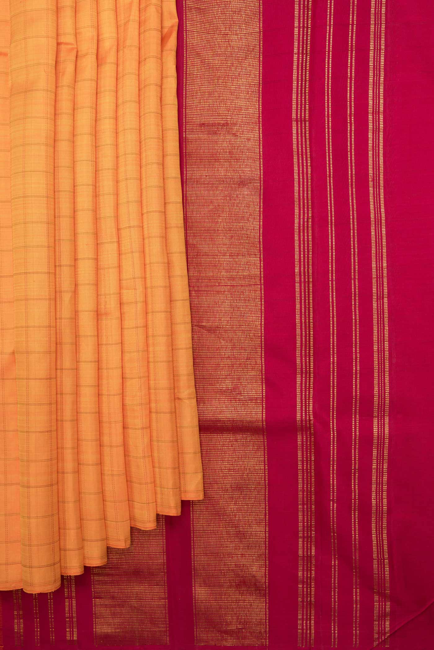 Yellow Kanjivaram Saree - Image 4