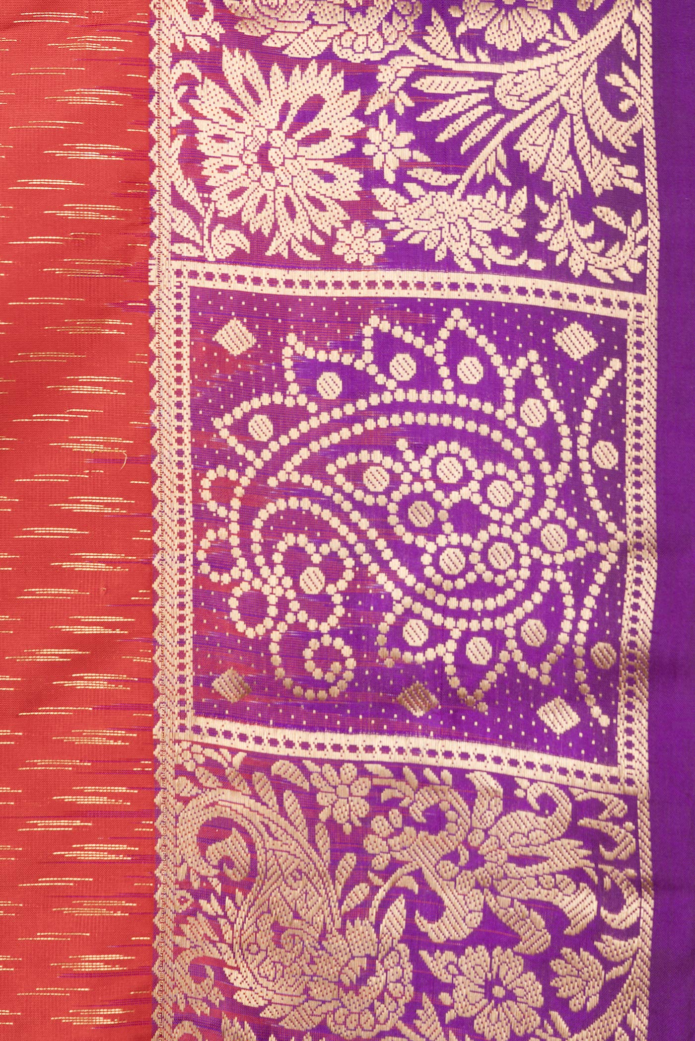 Red Kanchipuram Silk Saree - Image 3