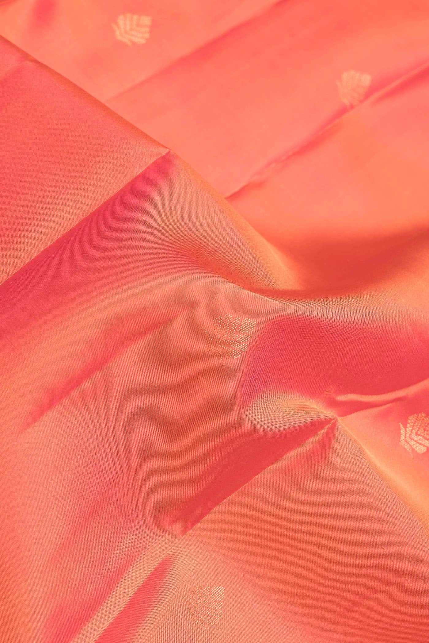 Orange Kanchipuram Silk Saree - Image 2