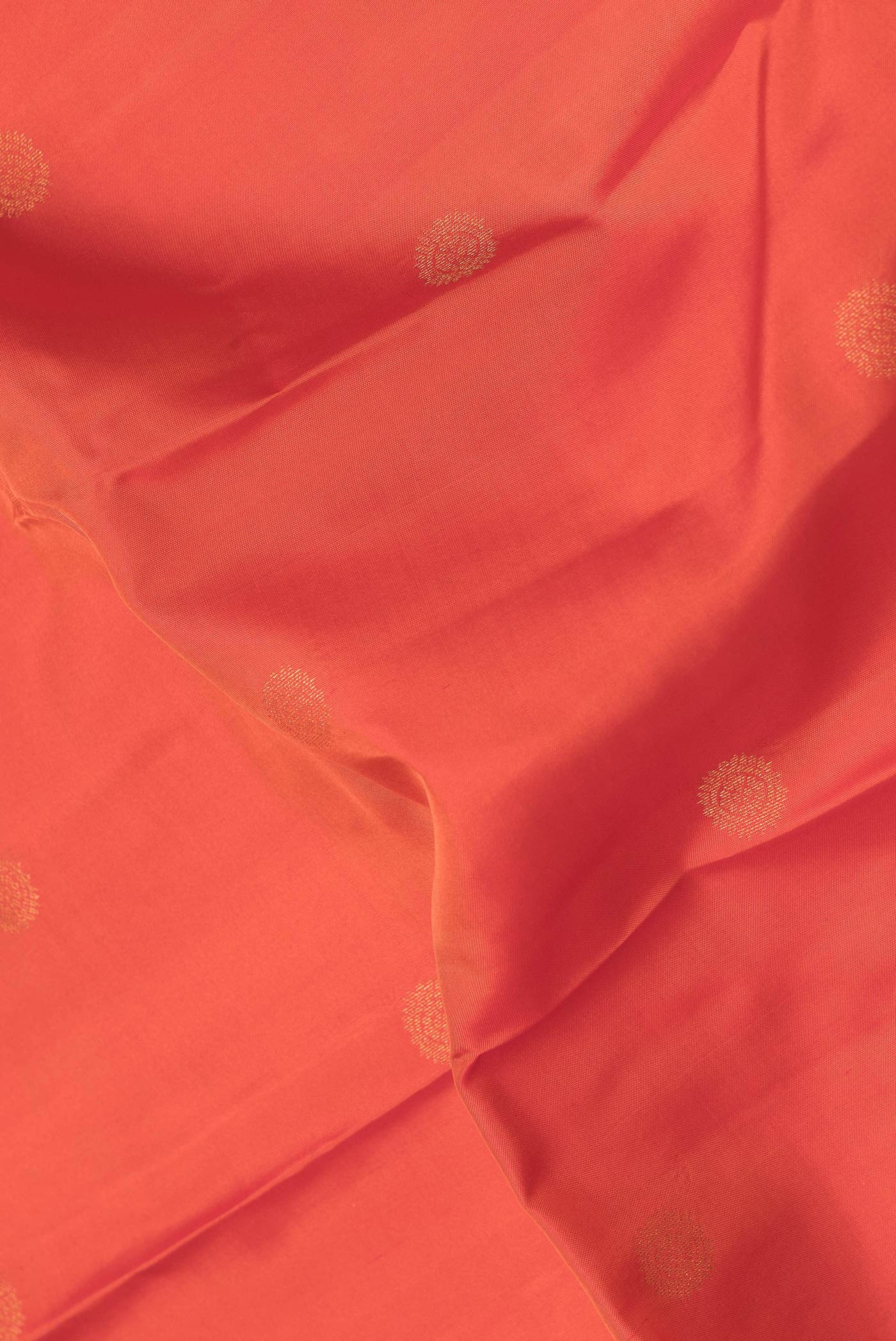 Orange Kanchipuram Silk Saree - Image 2