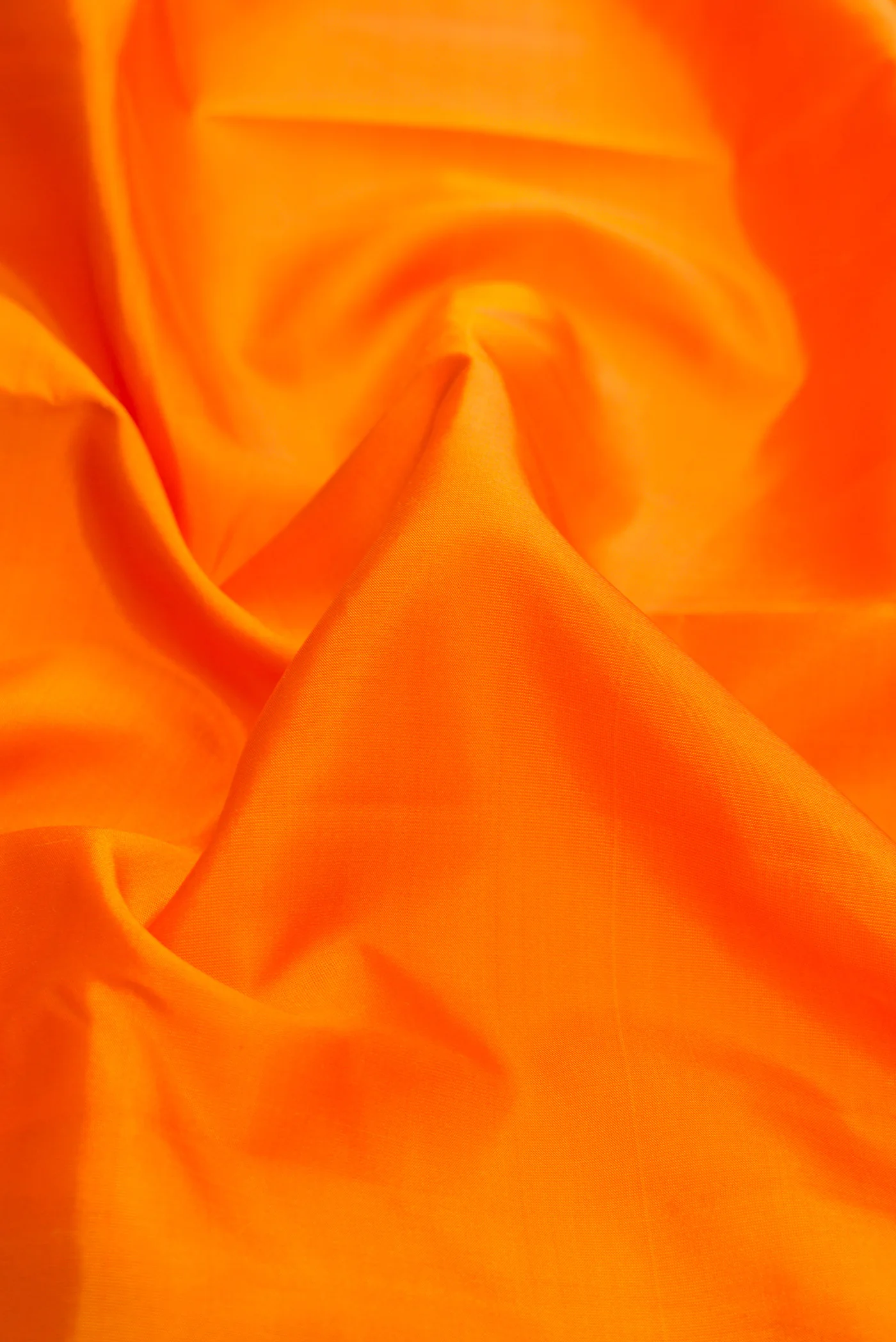 Orange Kanchipuram Silk Saree - Image 2