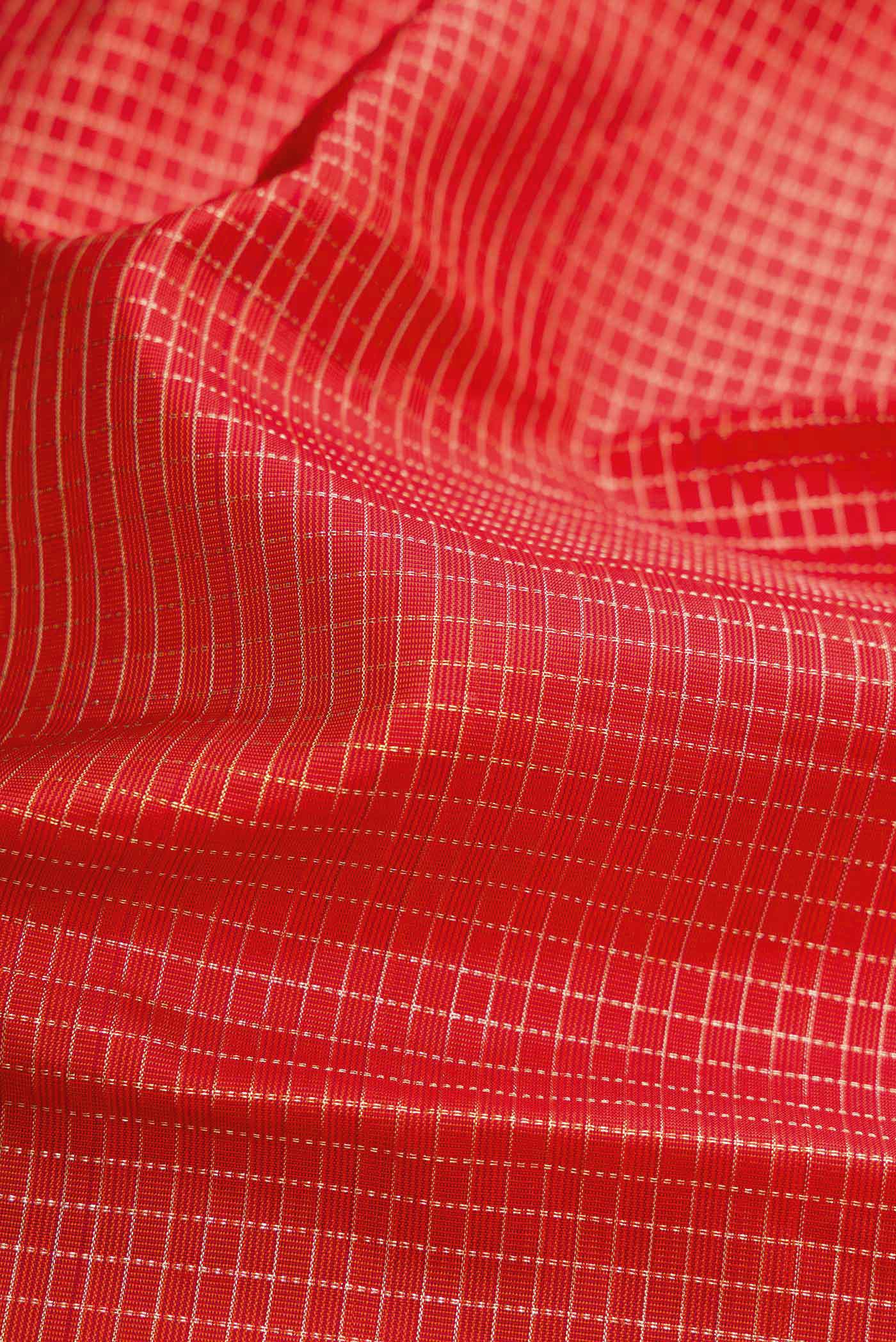 Orange Kanchipuram Silk Saree - Image 2