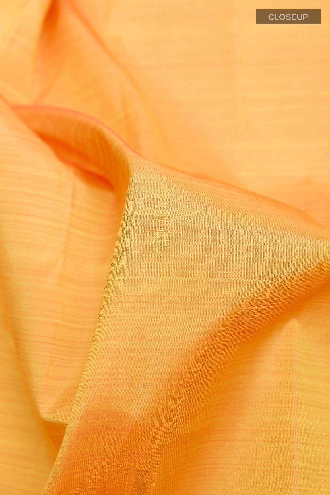 Yellow Kanchipuram Silk Saree - Image 3
