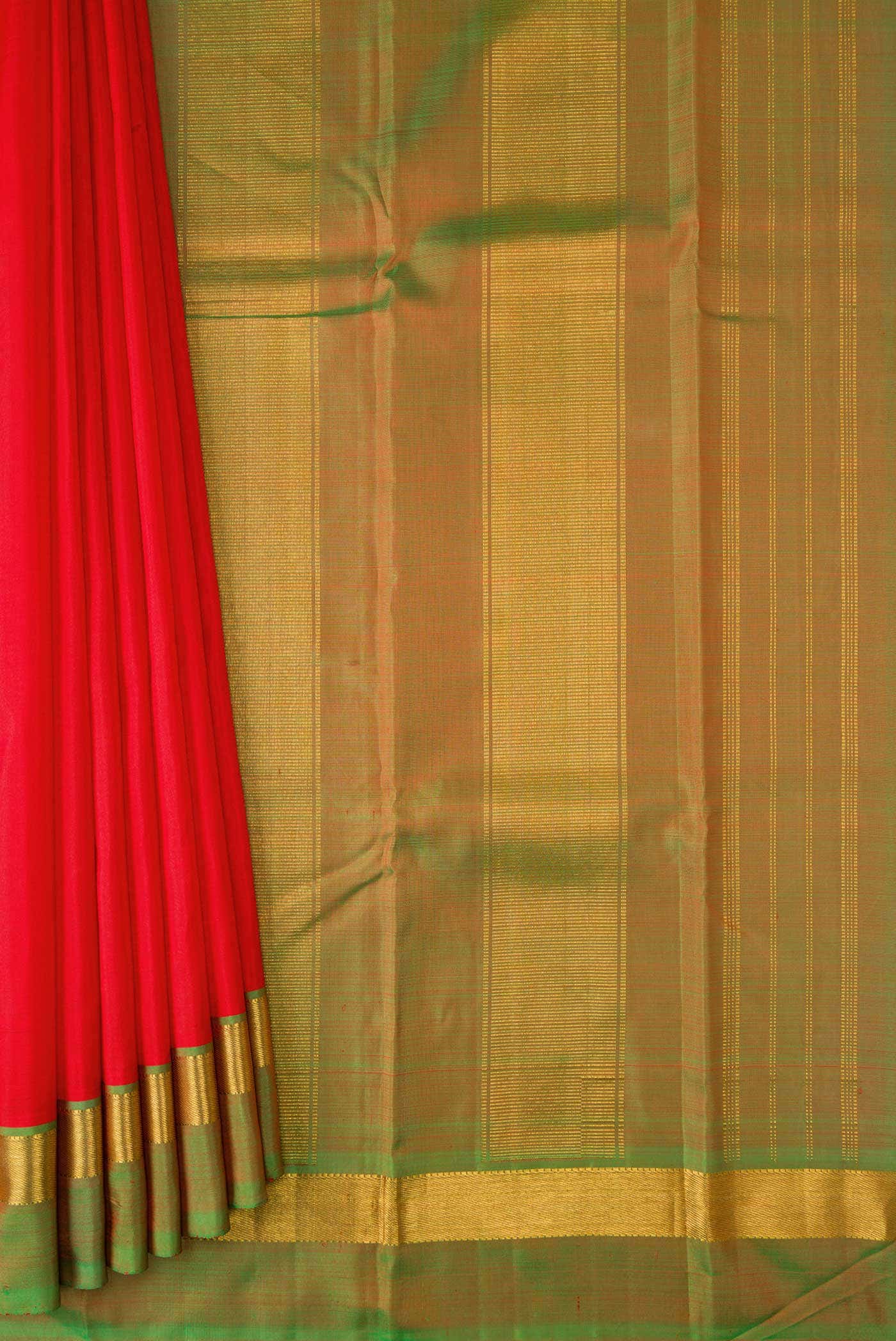 Red Kanjivaram Silk Saree - Image 2