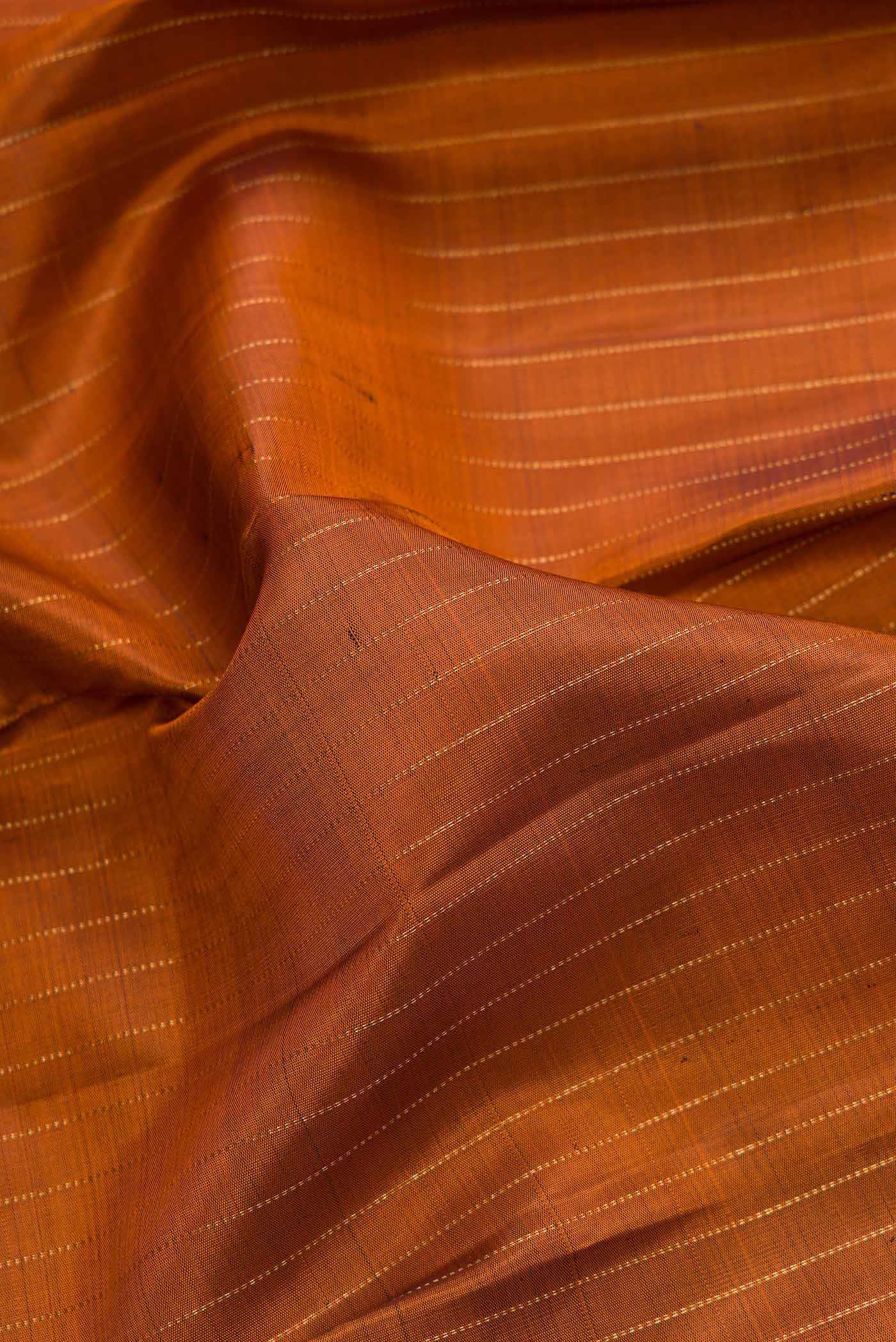 Pure Silk Pure Zari Brown Kanjivaram Saree - Image 2