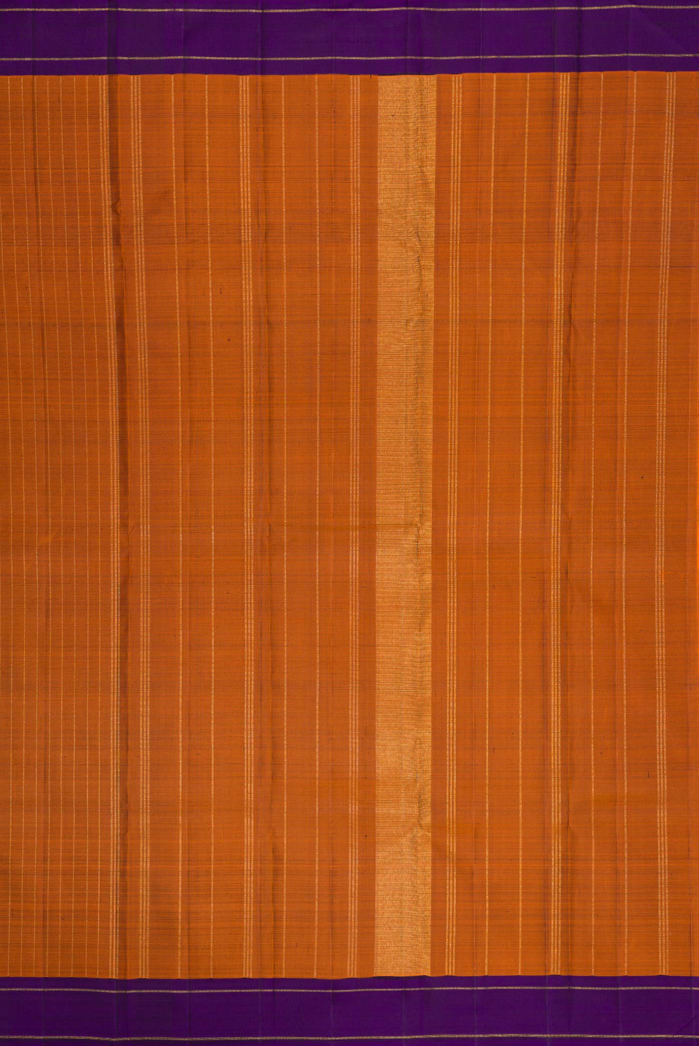Pure Silk Pure Zari Brown Kanjivaram Saree - Image 7