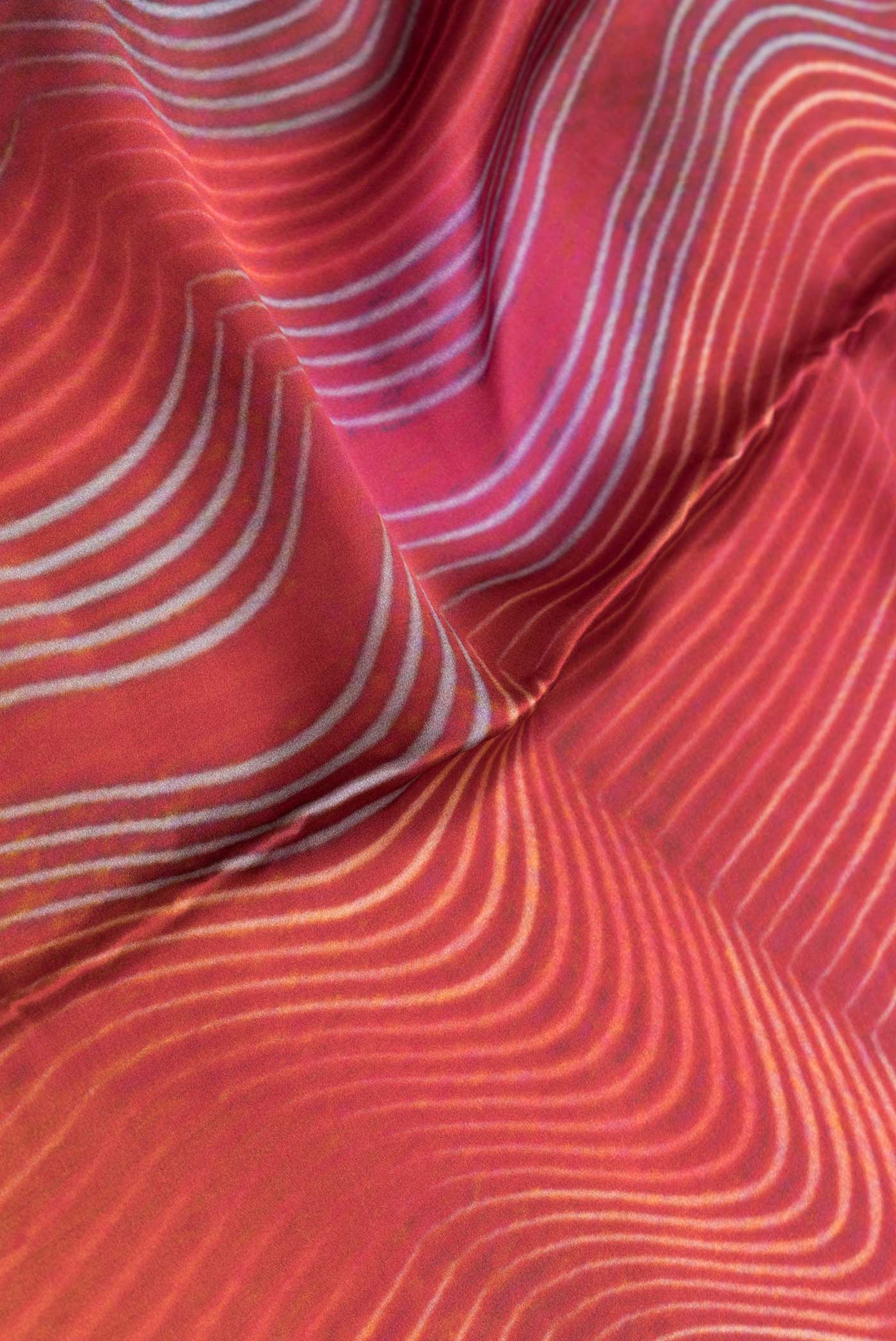 Multi Color Mysore Crepe Saree - Image 2