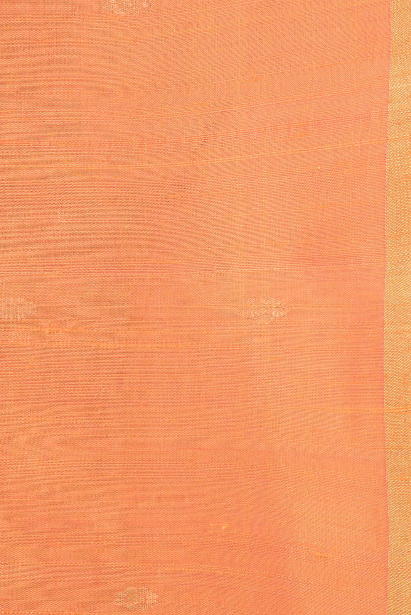 Orange Raw Silk Saree - Image 3