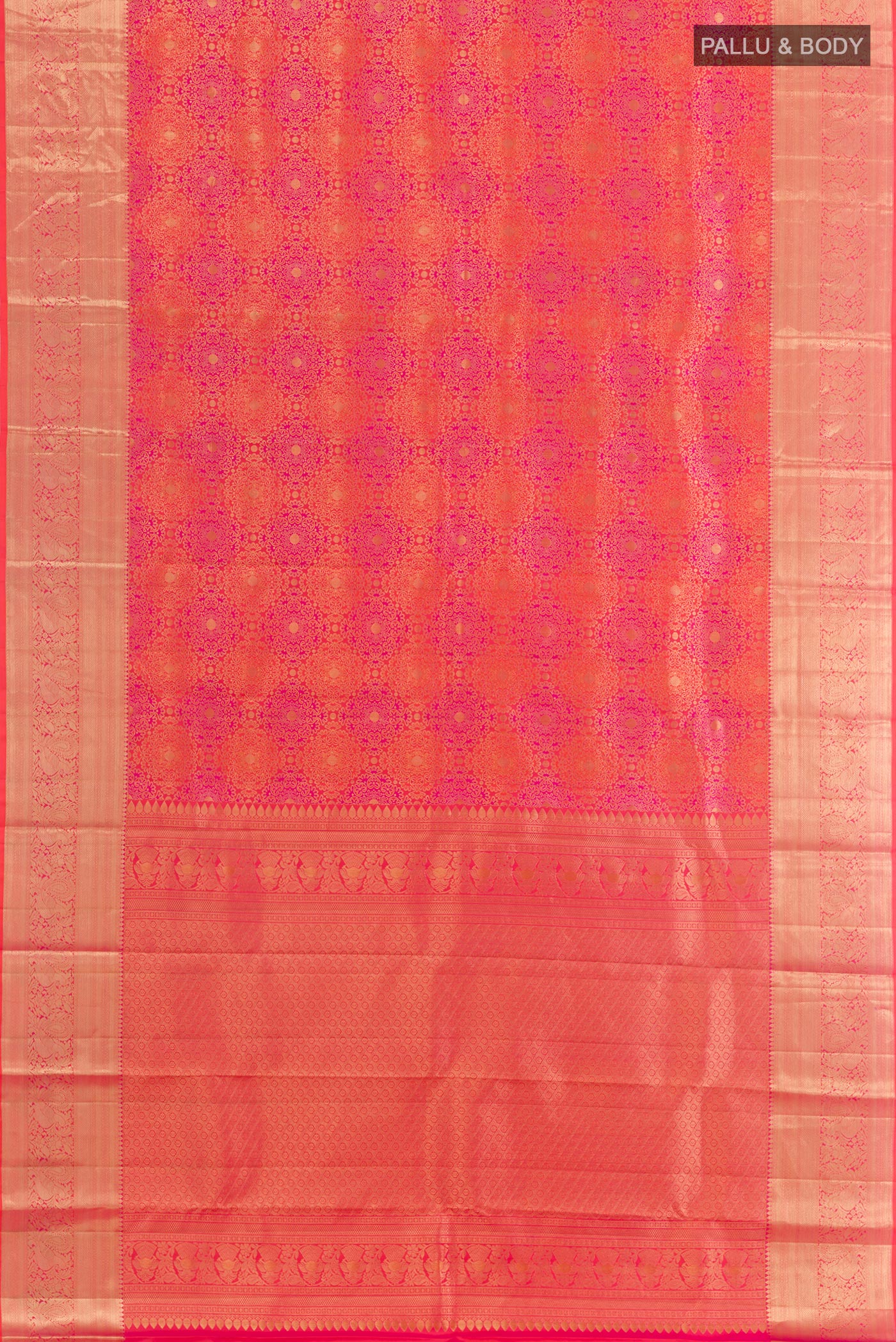 Multi Color Kanchipuram Silk Saree - Image 3
