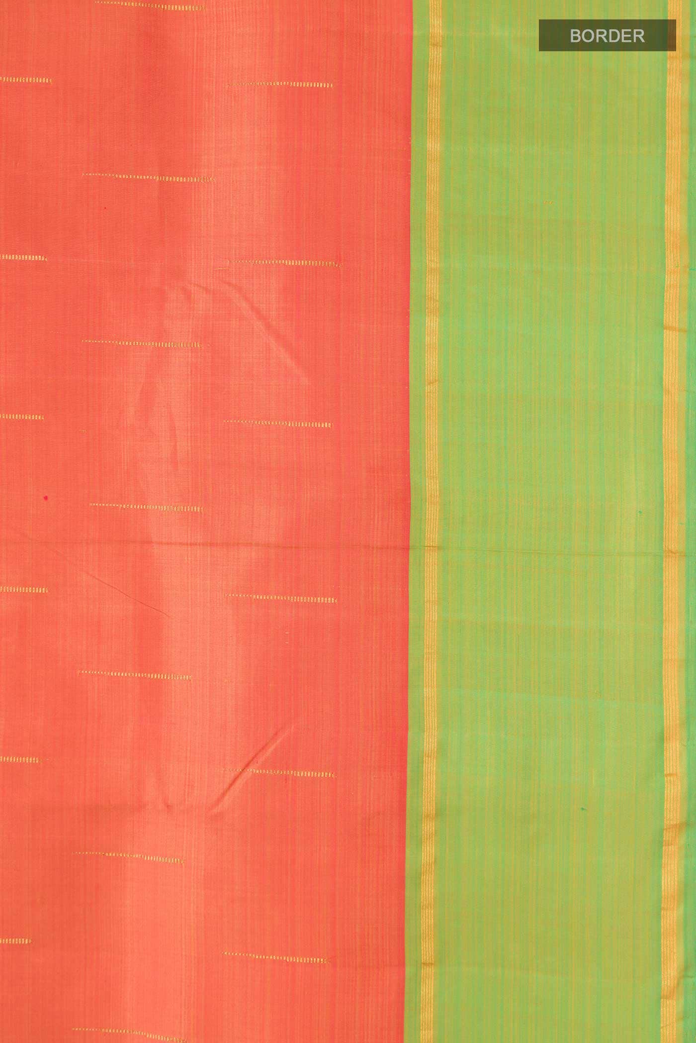 Orange Kanjivaram Silk Saree - Image 5