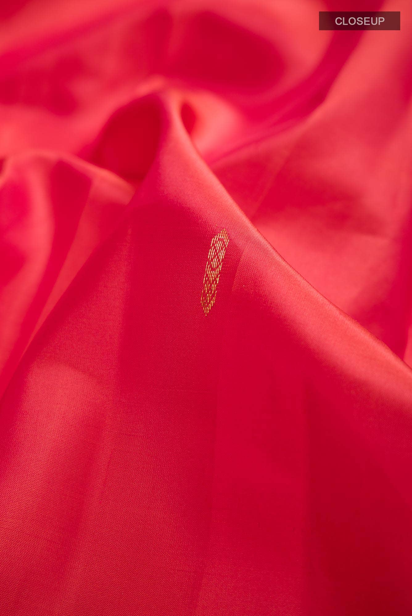Orange Kanjivaram Silk Saree - Image 3