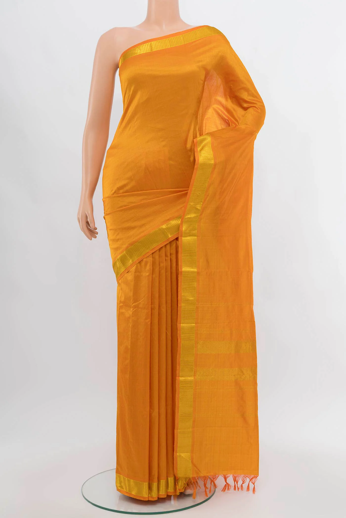 Yellow Kanjivaram Silk Saree