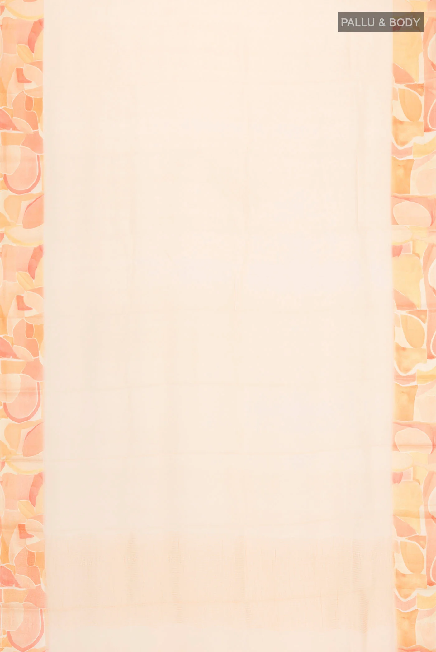 Peach Mysore Chiffon Saree - Image 5