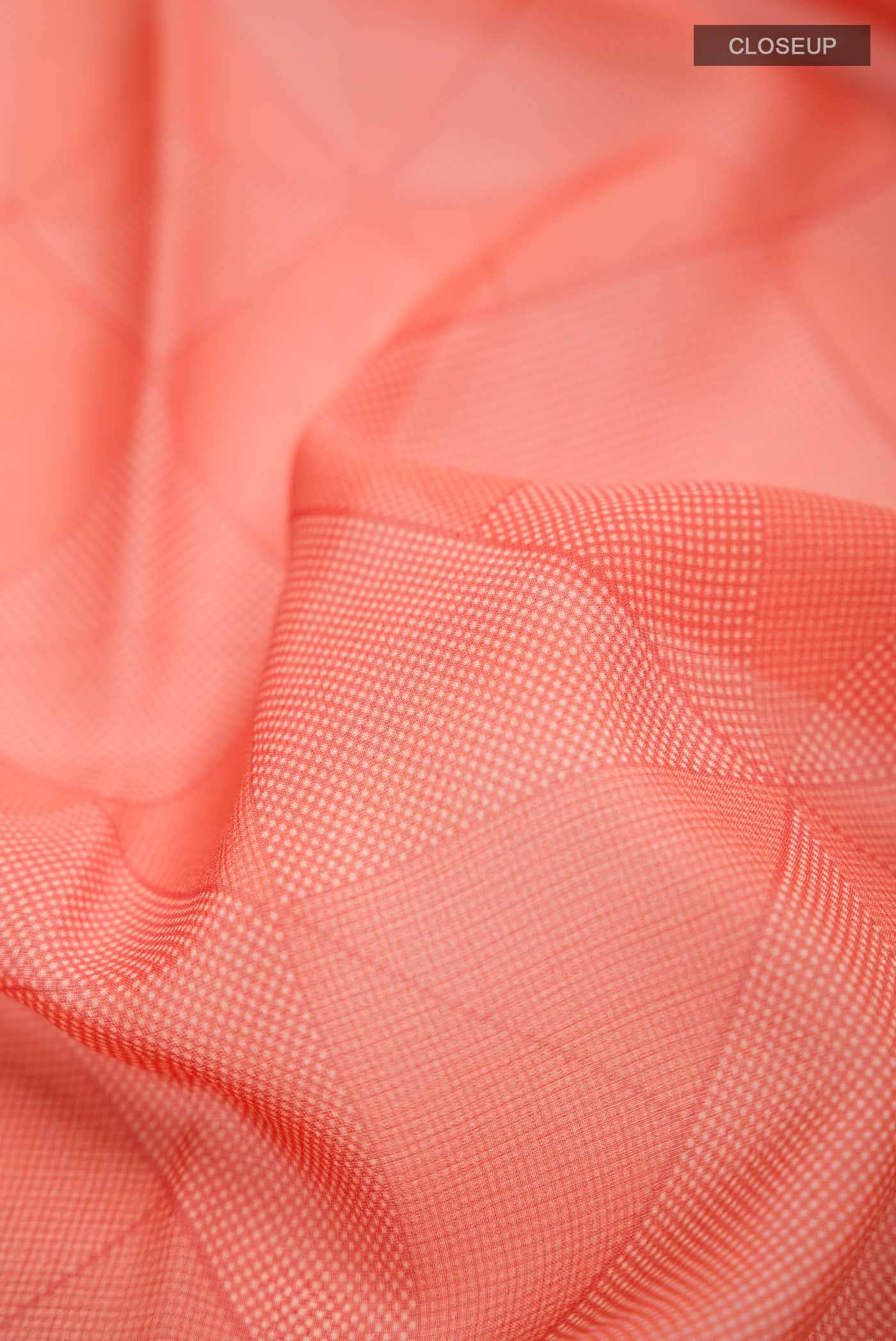Orange Mysore Georgette Saree - Image 2