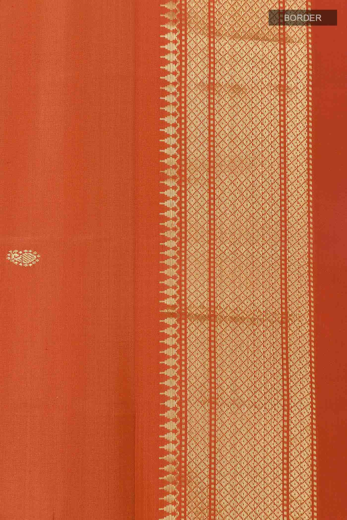 Orange Paithani Silk Saree - Image 3