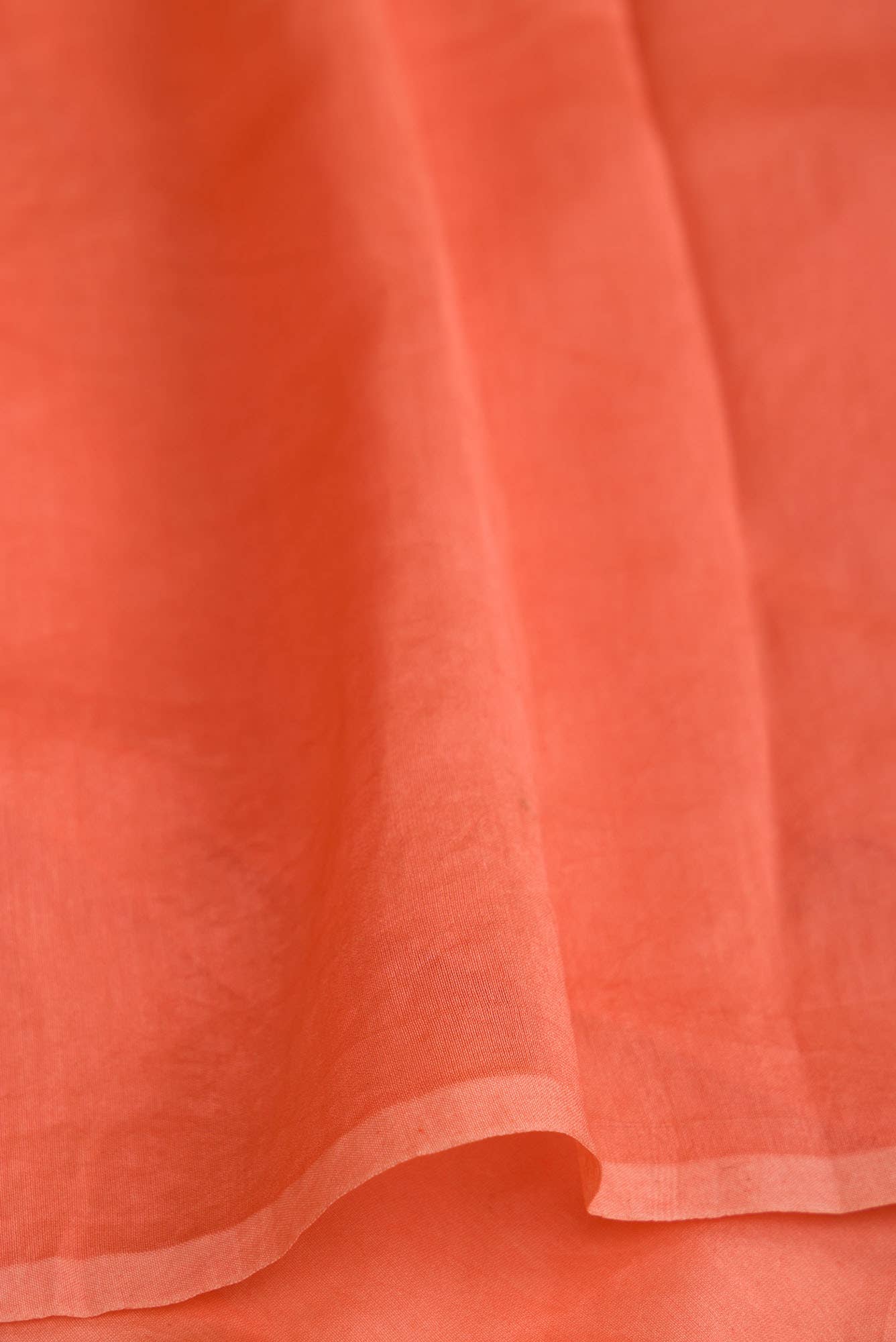 Peonia Orange floral design saree from Embroidered Romance Collection by Nalli - Image 3