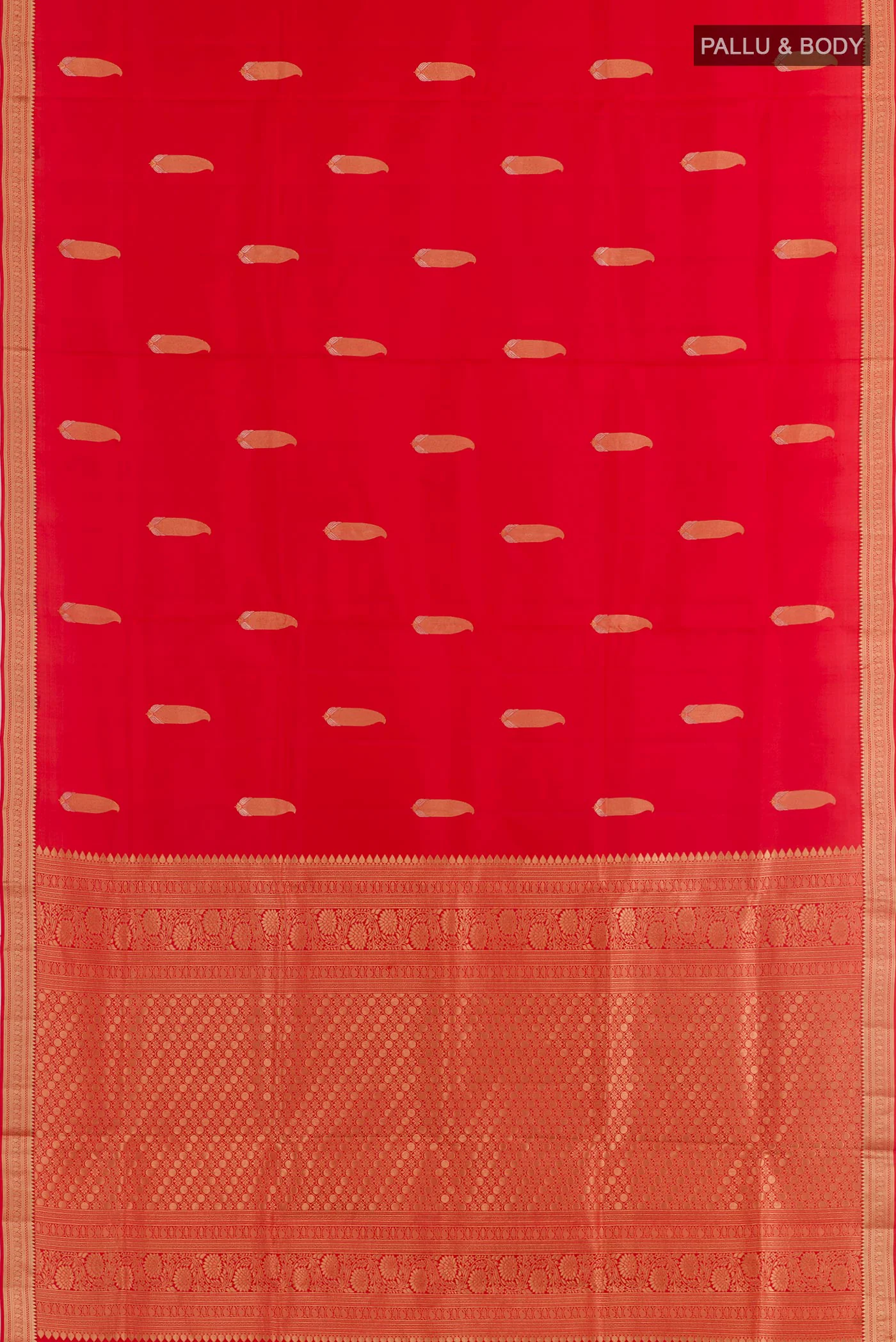 Red Soft Silk Saree - Image 3