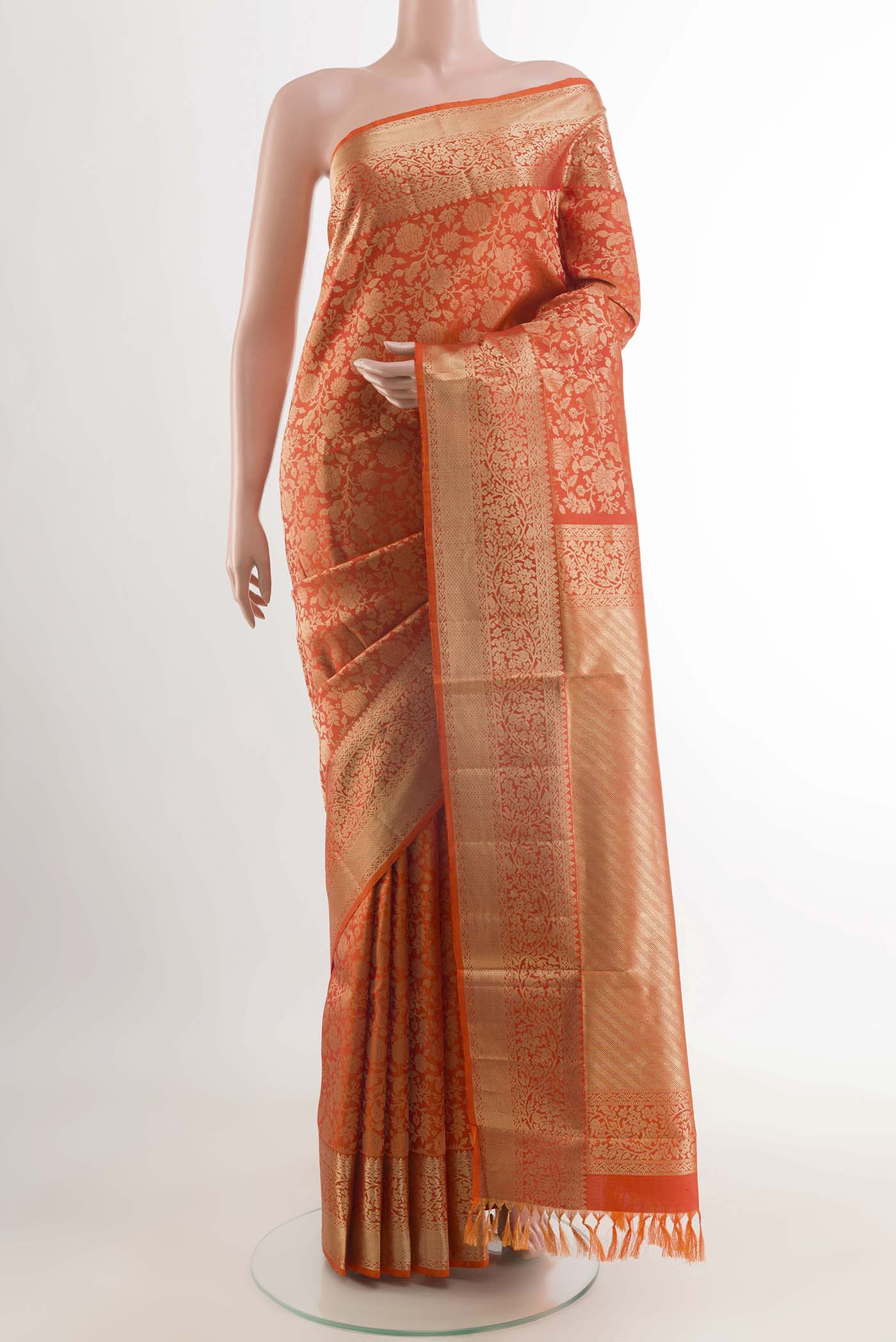 Orange Soft Silk Saree