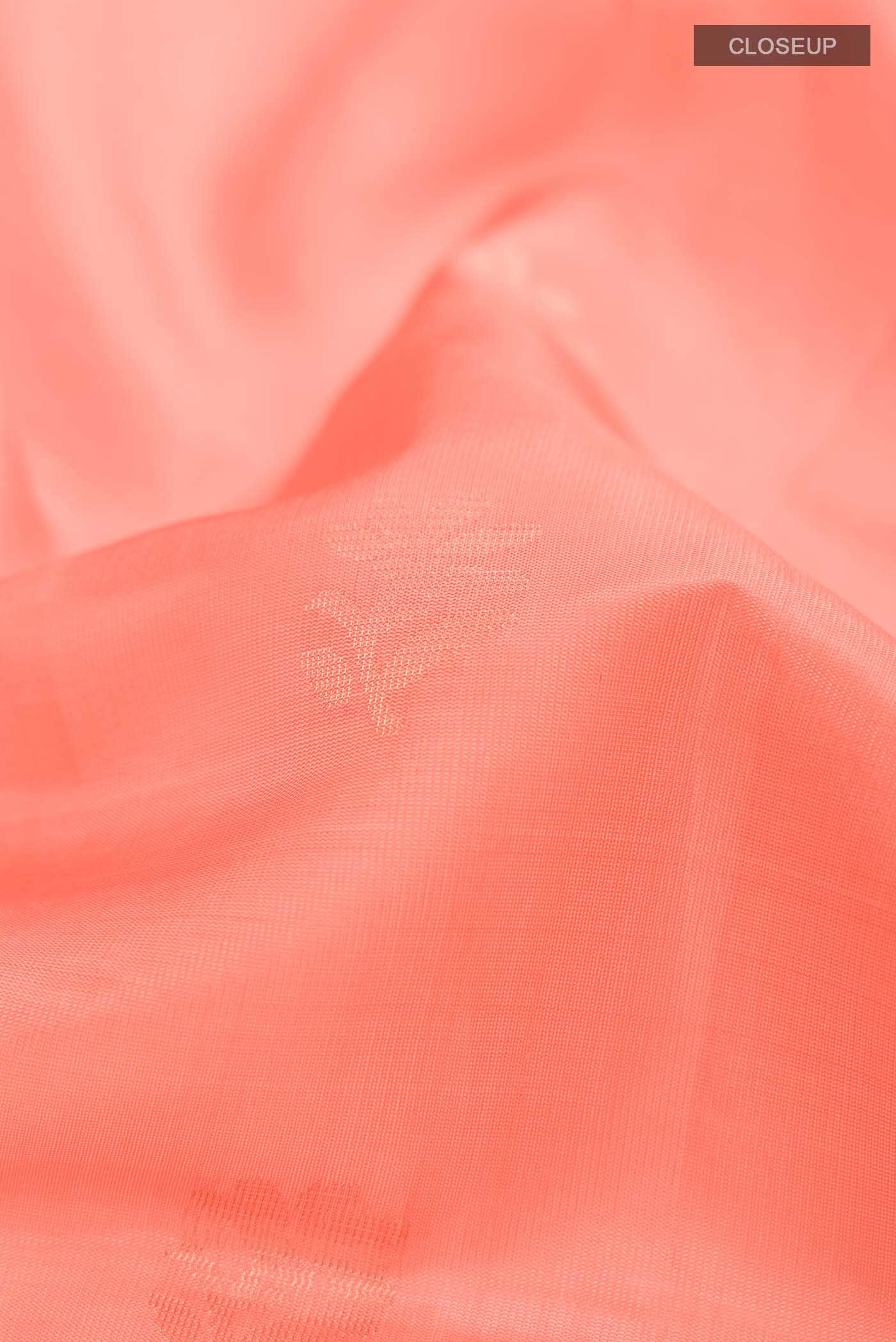 Orange Soft Silk Saree - Image 2