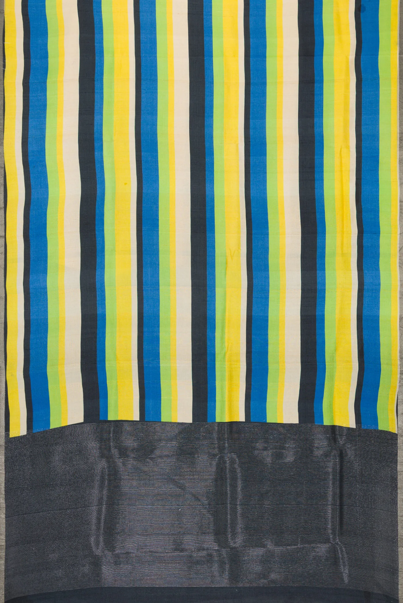 Multi Color Tussar Silk Saree - Image 6