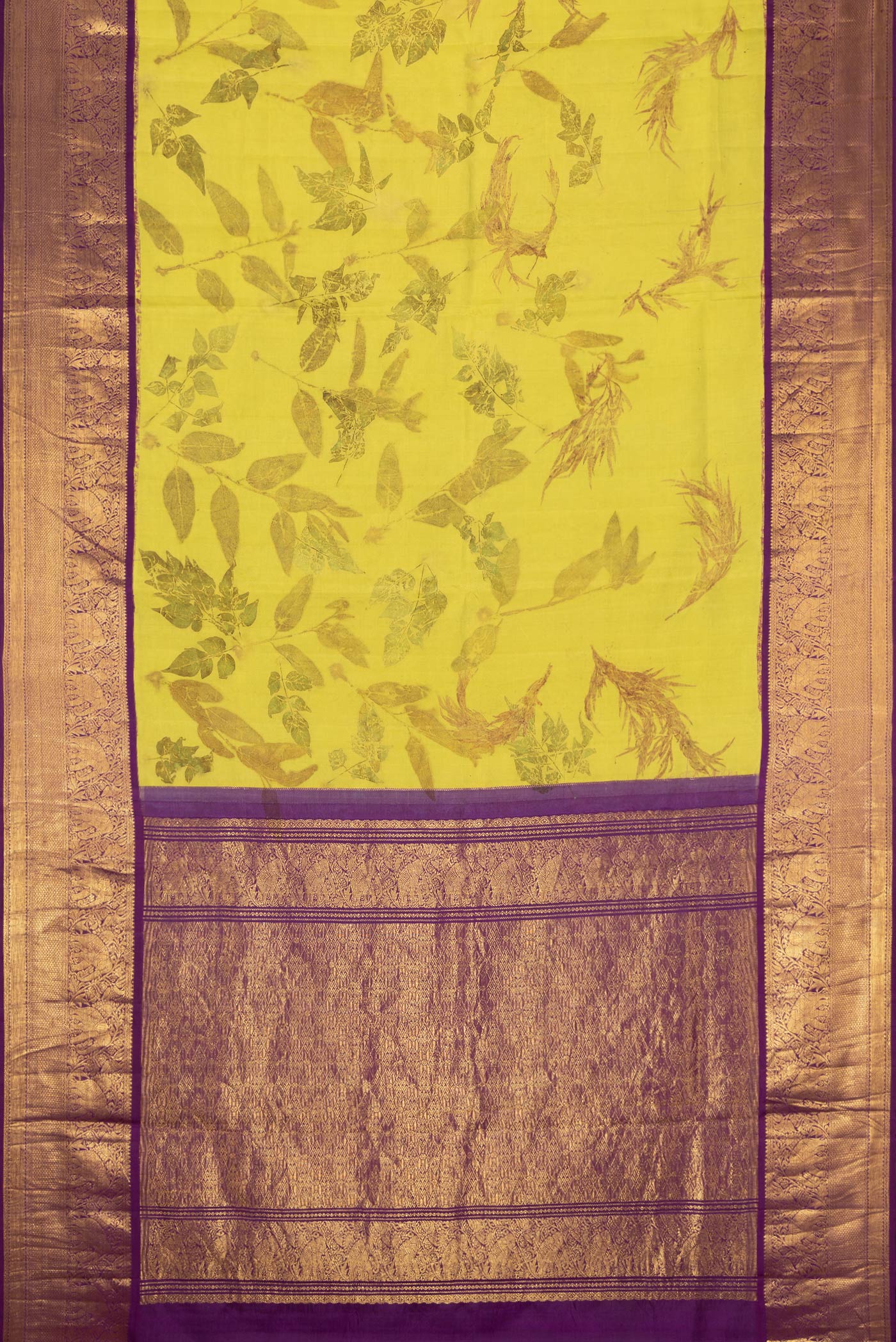 Parrot Green Kanchipuram Silk Saree - Image 6