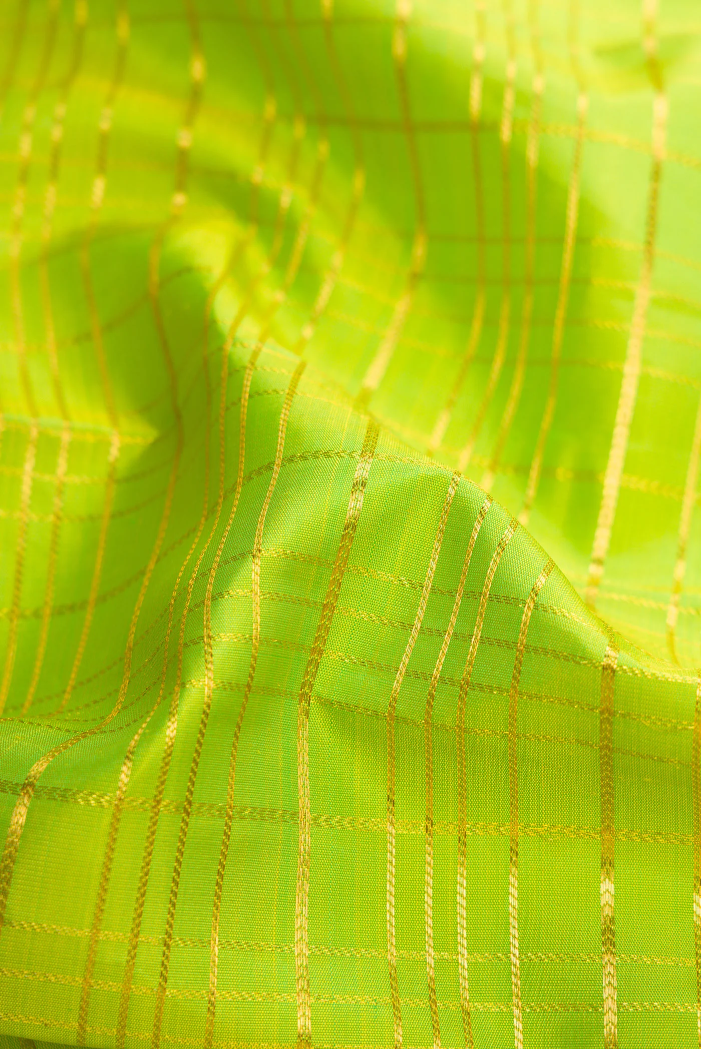 Parrot Green Kanchipuram Silk Saree - Image 2