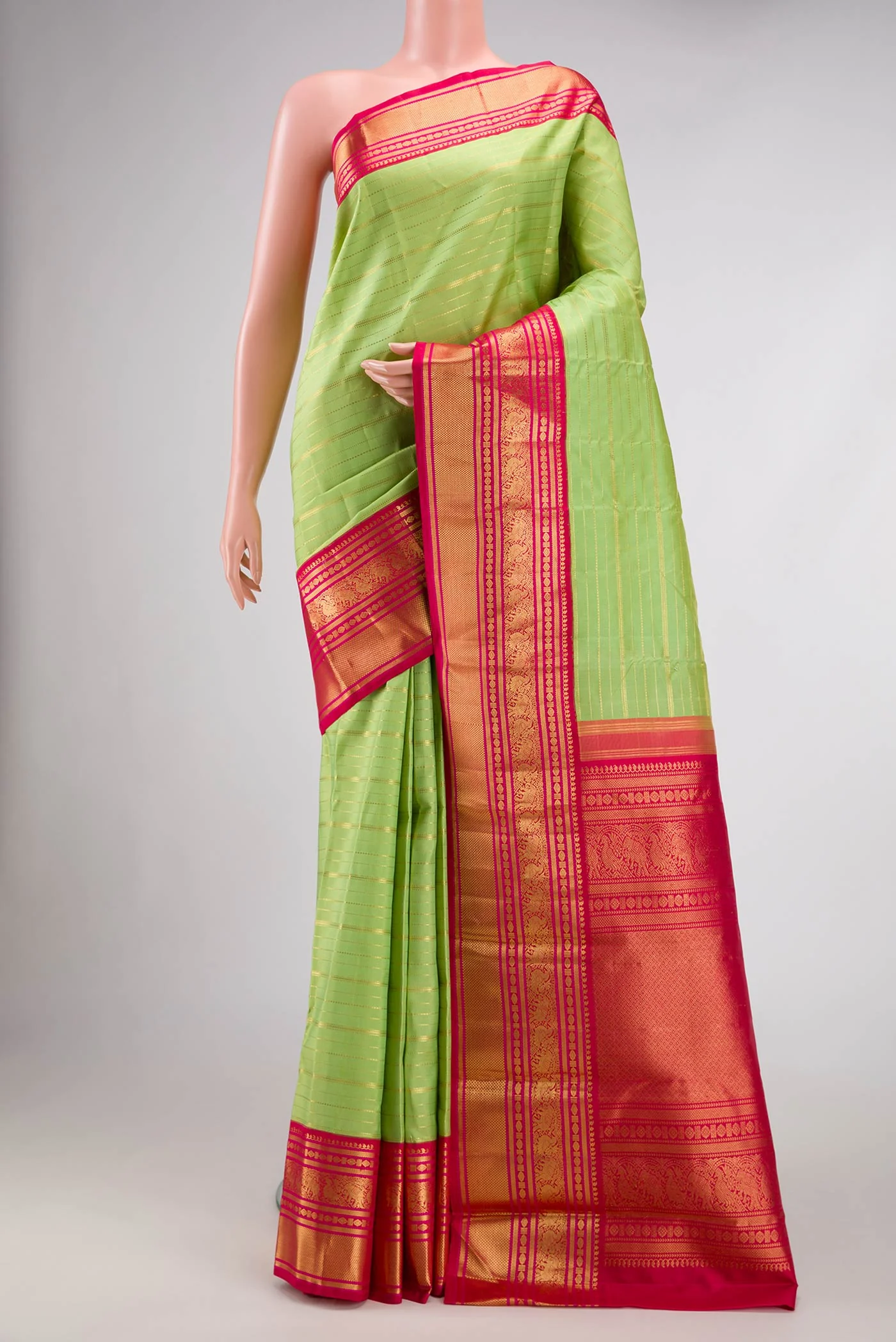 Green Kanchipuram Silk Saree