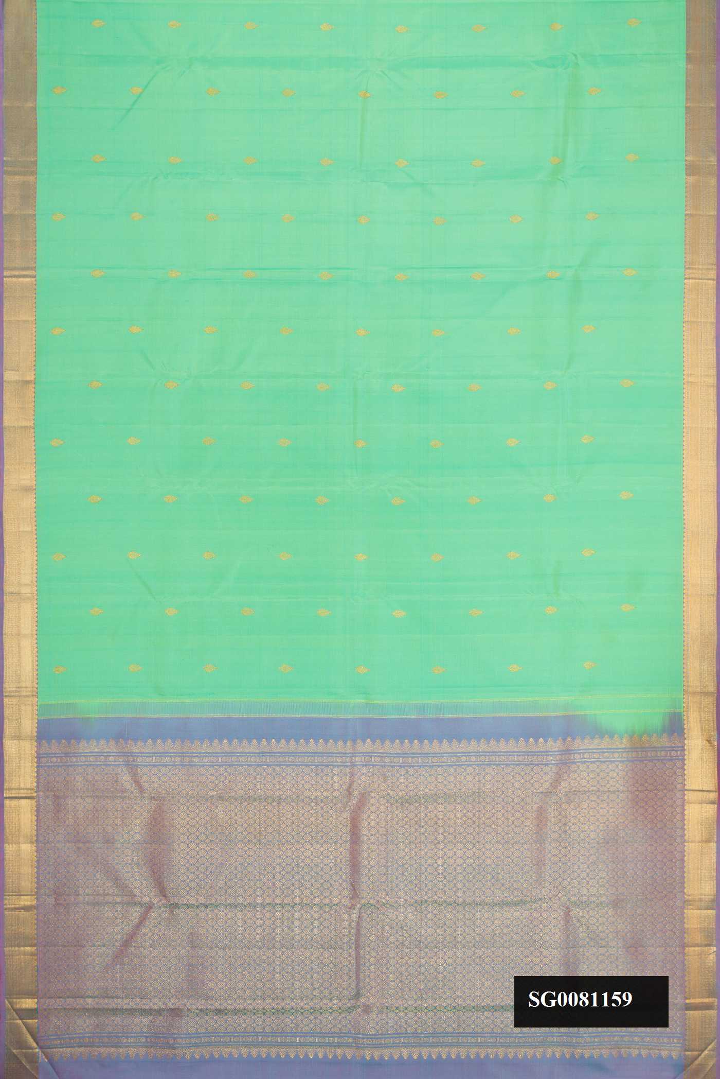 Parrot Green Dual Tone Kanchipuram Silk Saree