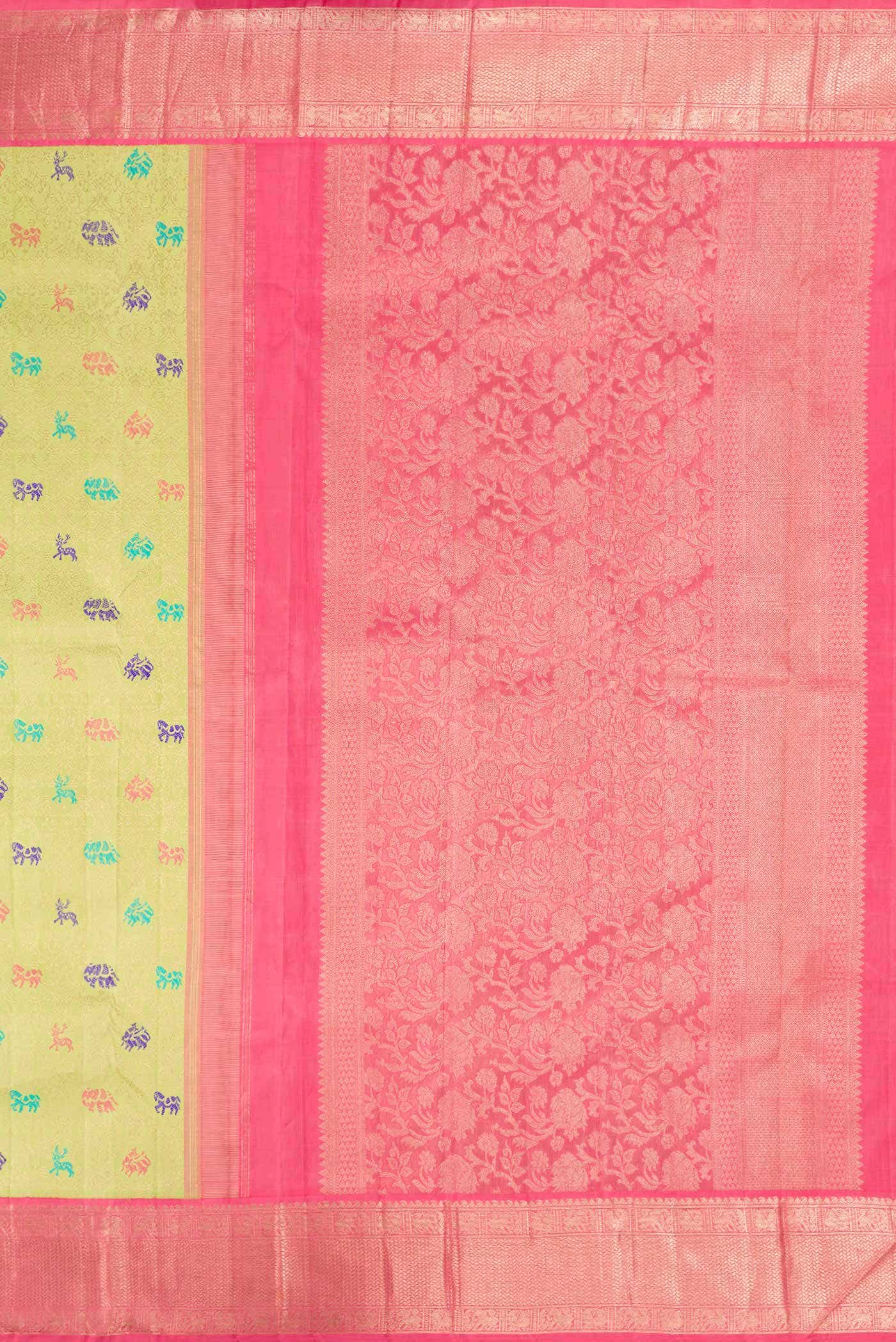 Pista Green Kanchipuram Silk Saree - Image 5