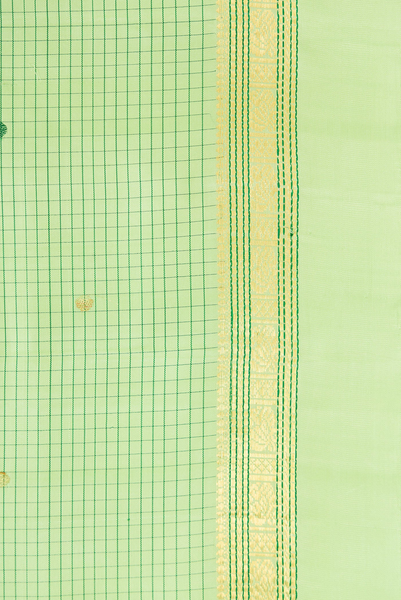 Pista Green Kanjivaram Silk Saree - Image 3
