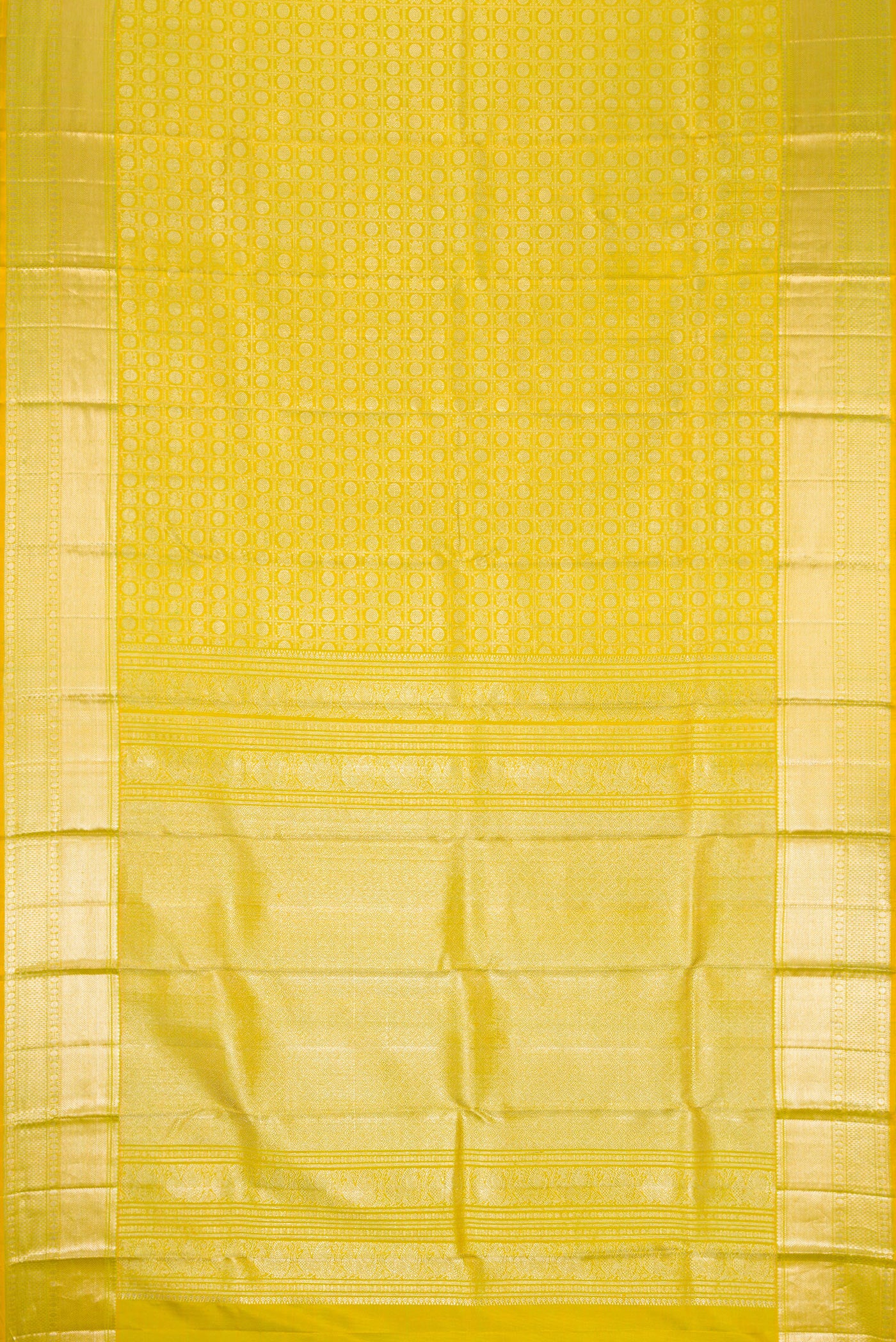 Acid Green Kanjivaram Silk Saree - Image 6