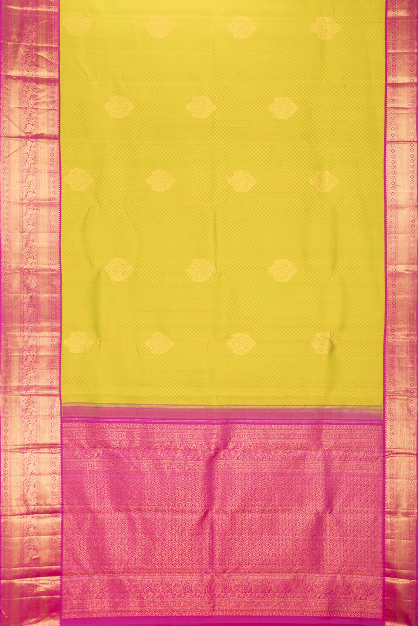 Parrot Green Kanjivaram Silk Saree - Image 6