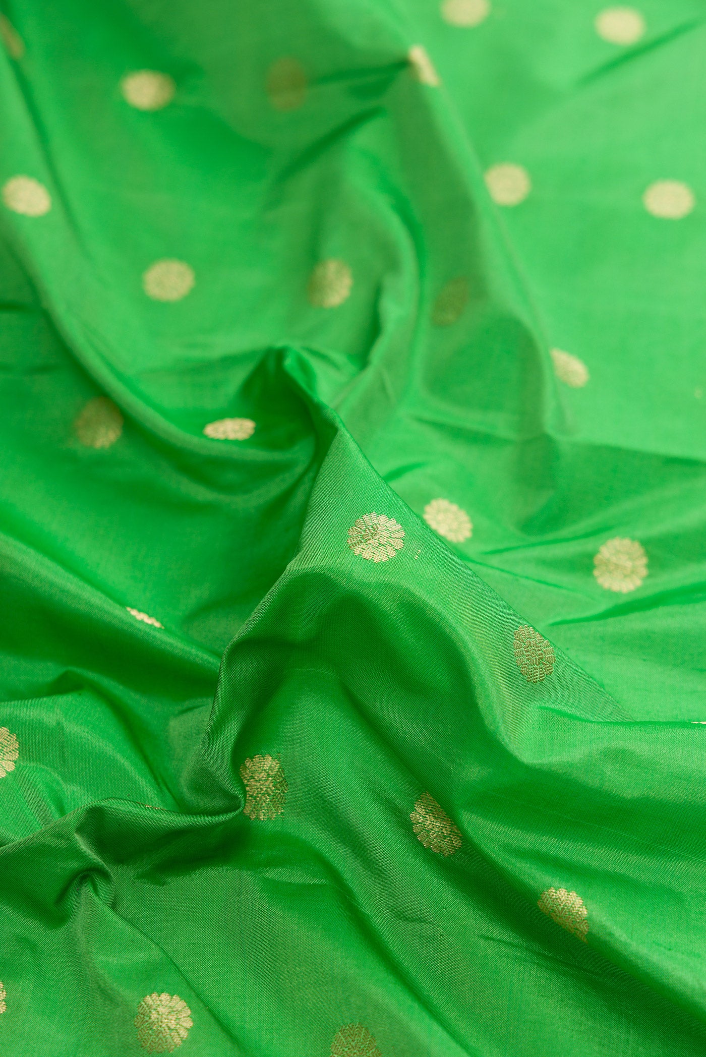 Green Blended Paithani Silk Saree - Image 2
