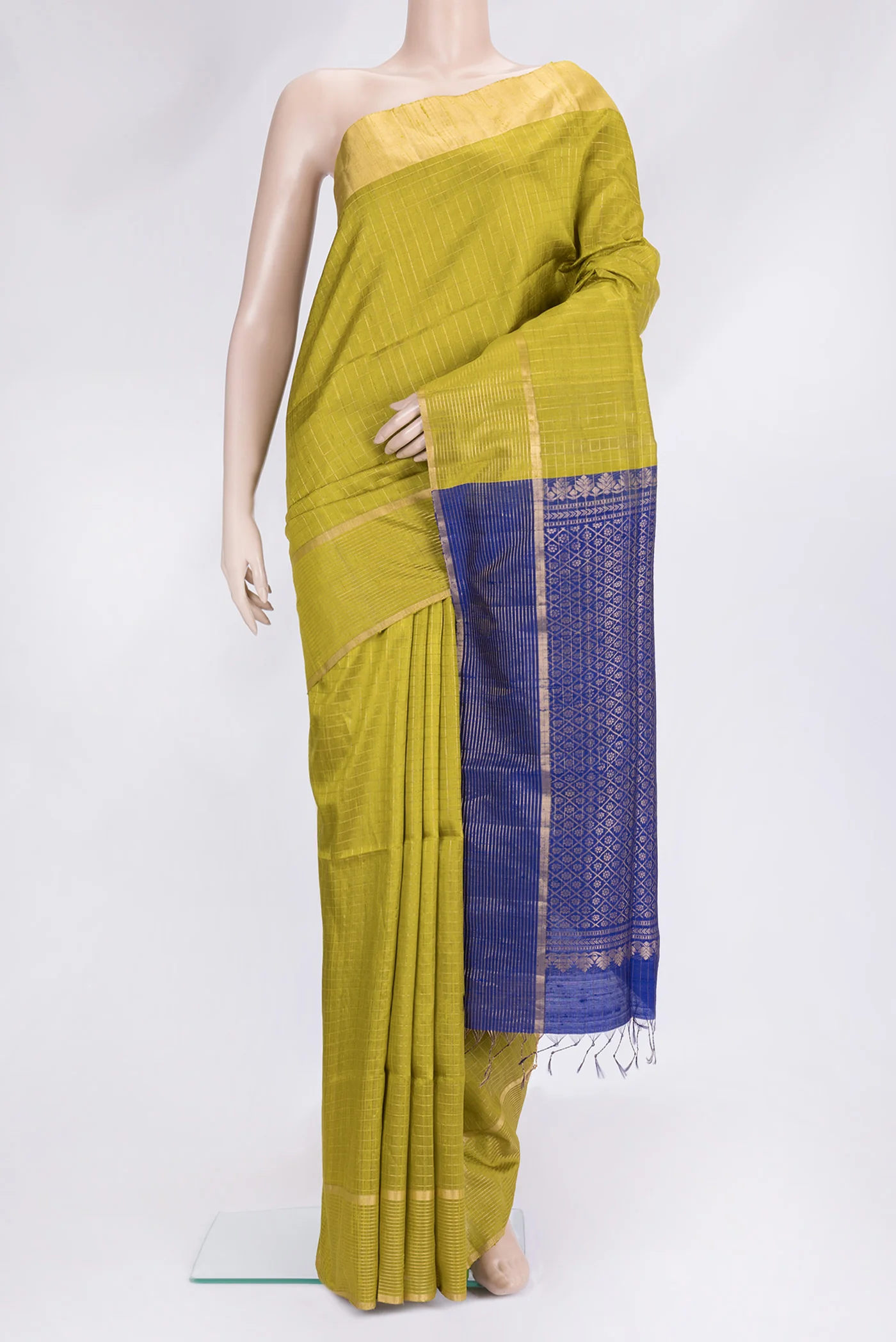 Green Raw Silk Saree