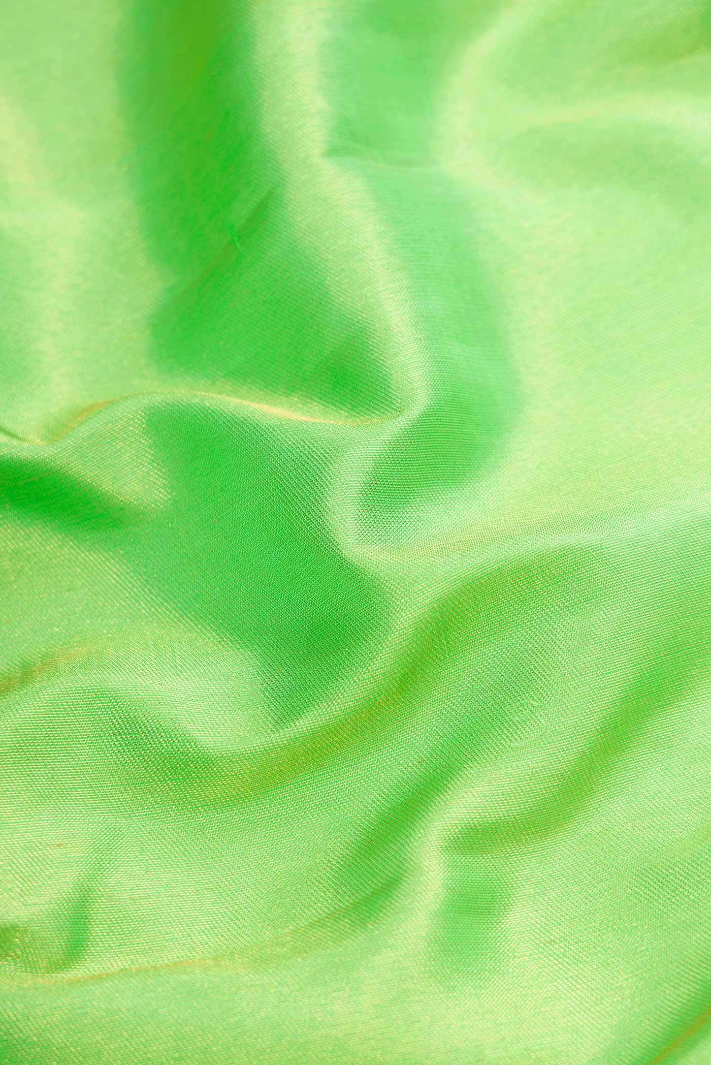 Parrot Green Kanchipuram Silk Saree - Image 10