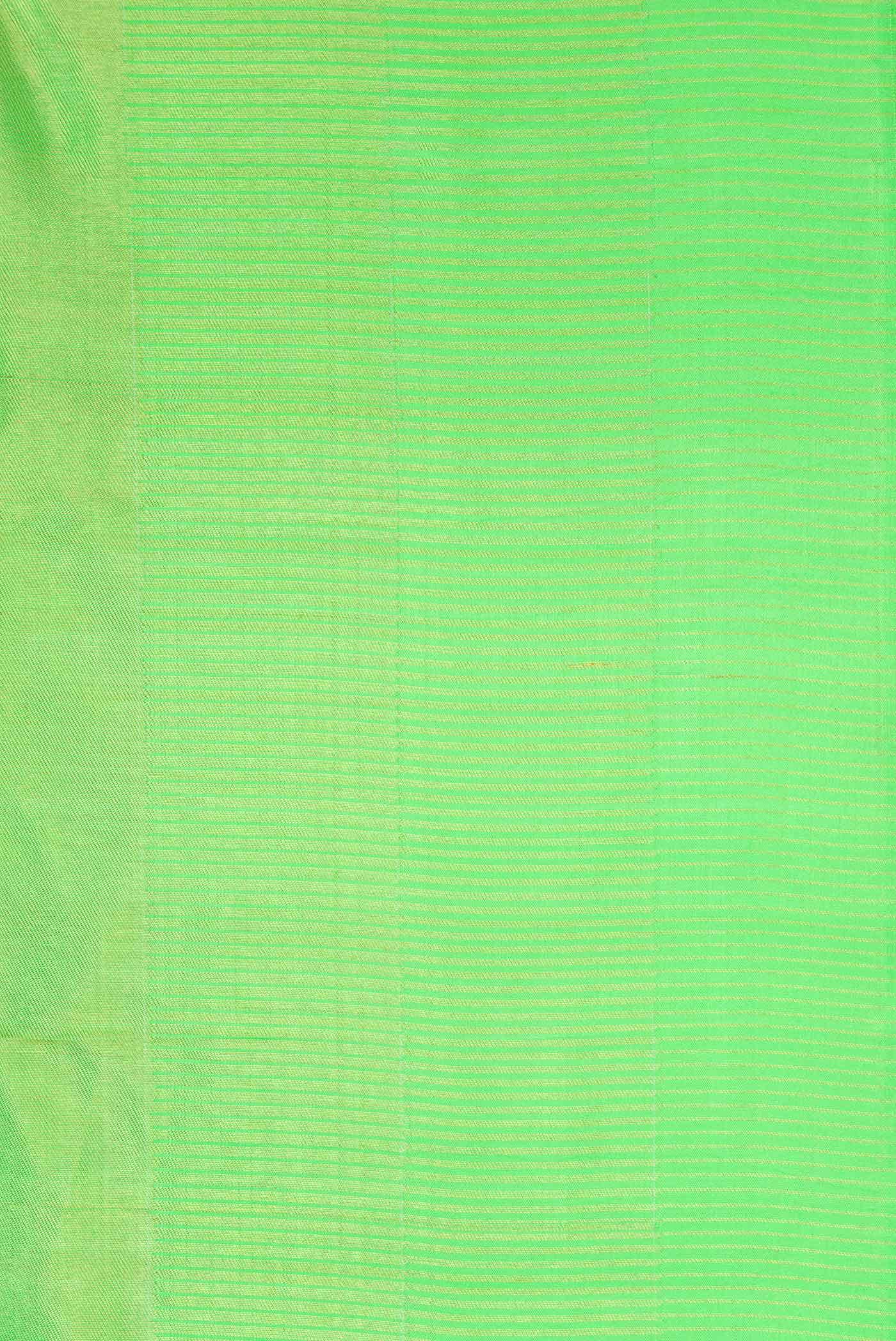 Parrot Green Kanchipuram Silk Saree - Image 6