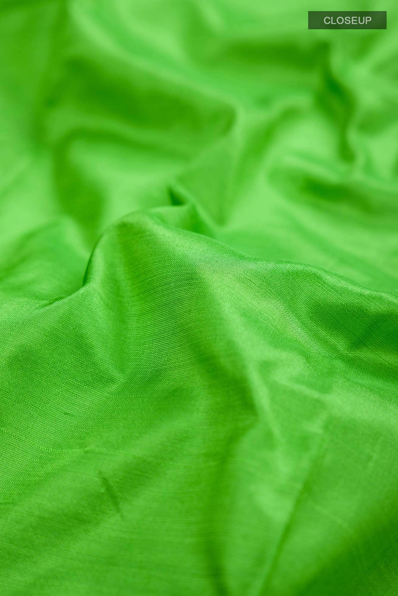 Parrot Green Kanchipuram Silk Saree - Image 3