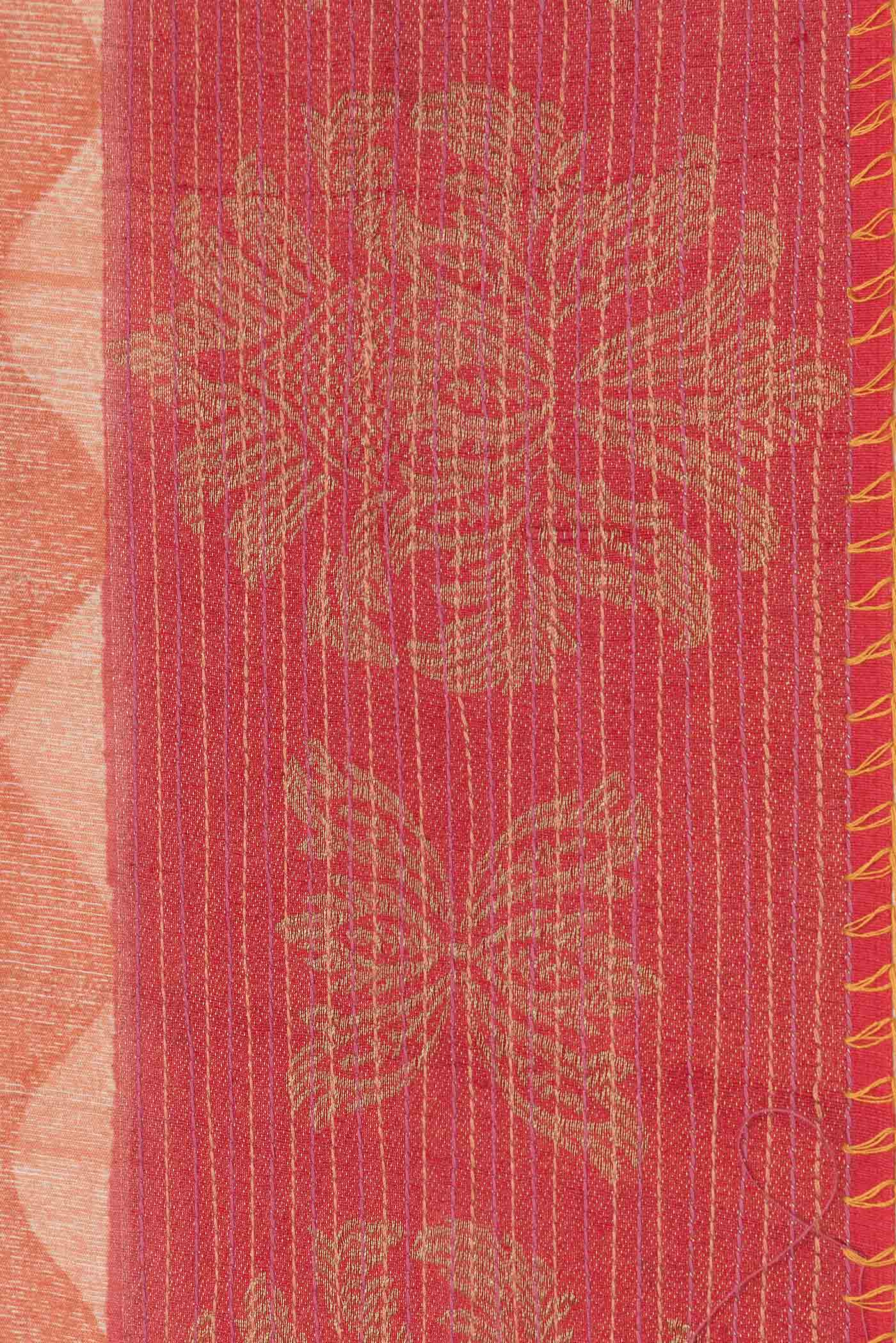 Multi Color Tussar Silk Saree - Image 3