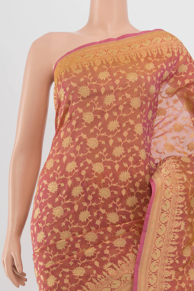 Multi Color Banarasi Silk Saree - Image 2