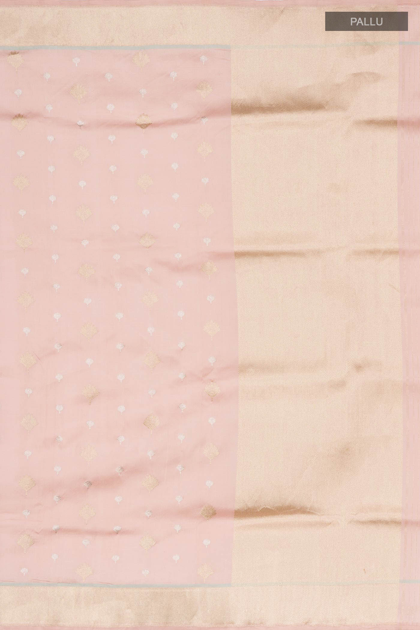 Peach Banarasi Silk Saree - Image 7