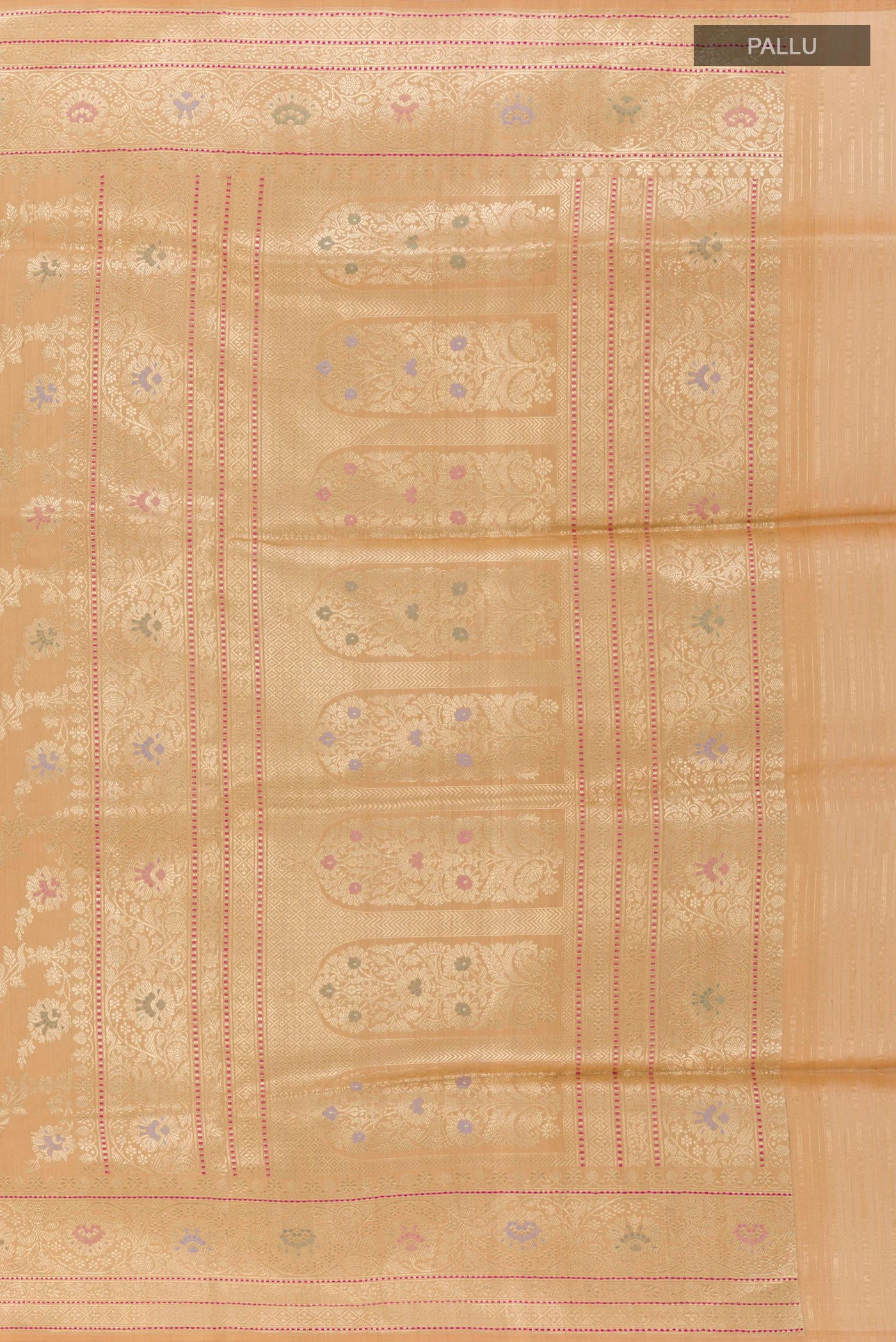 Sandal Banarasi Tussar Silk Saree - Image 6