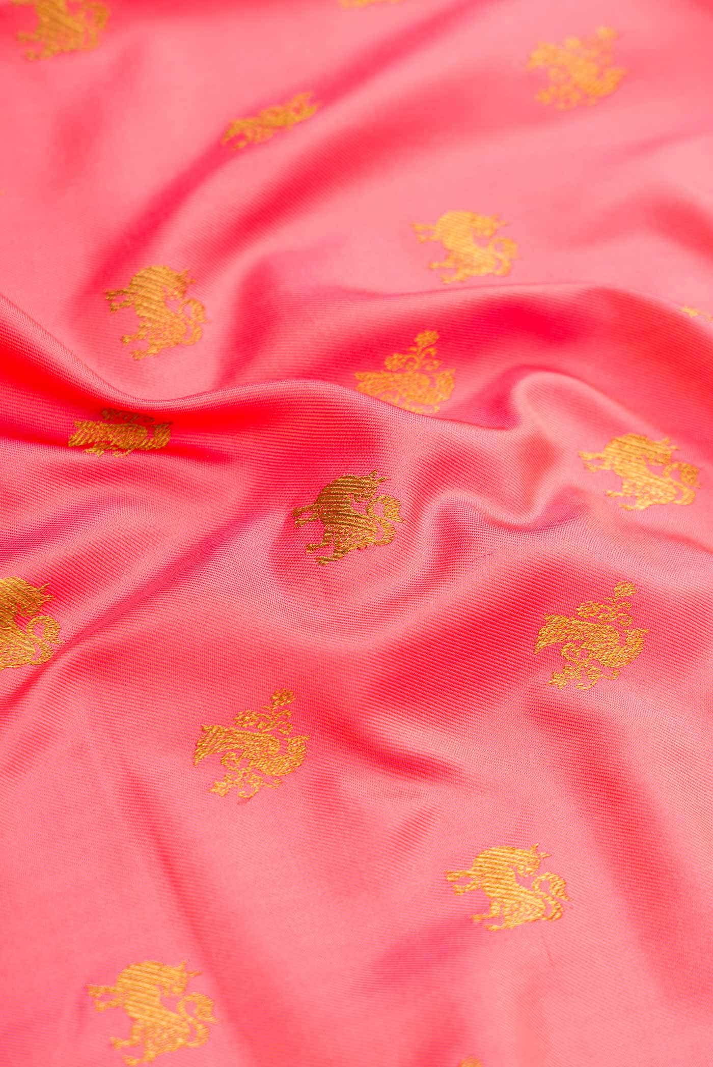 Peach Double Ikat Saree - Image 3
