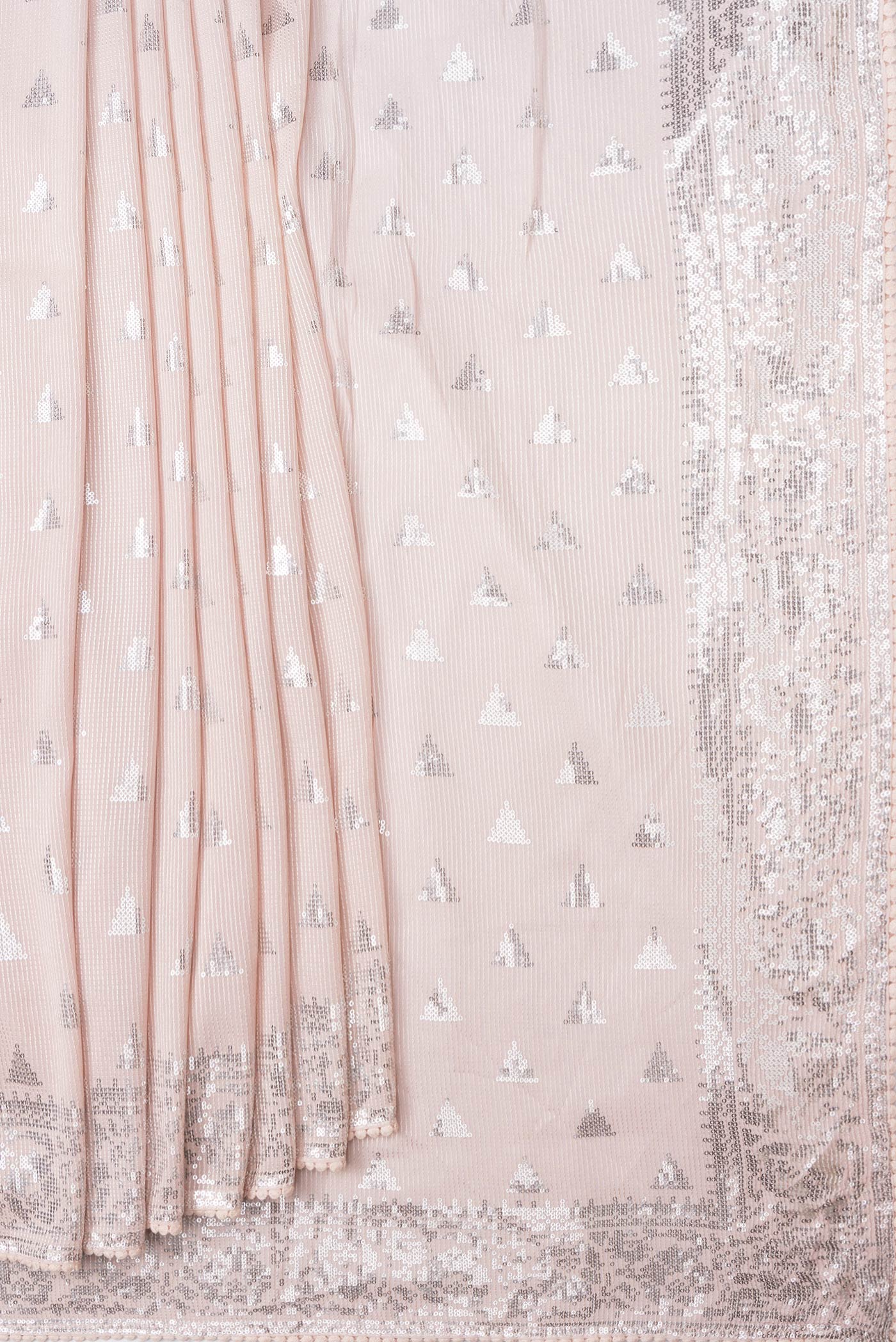 Peach Georgette Saree - Image 4