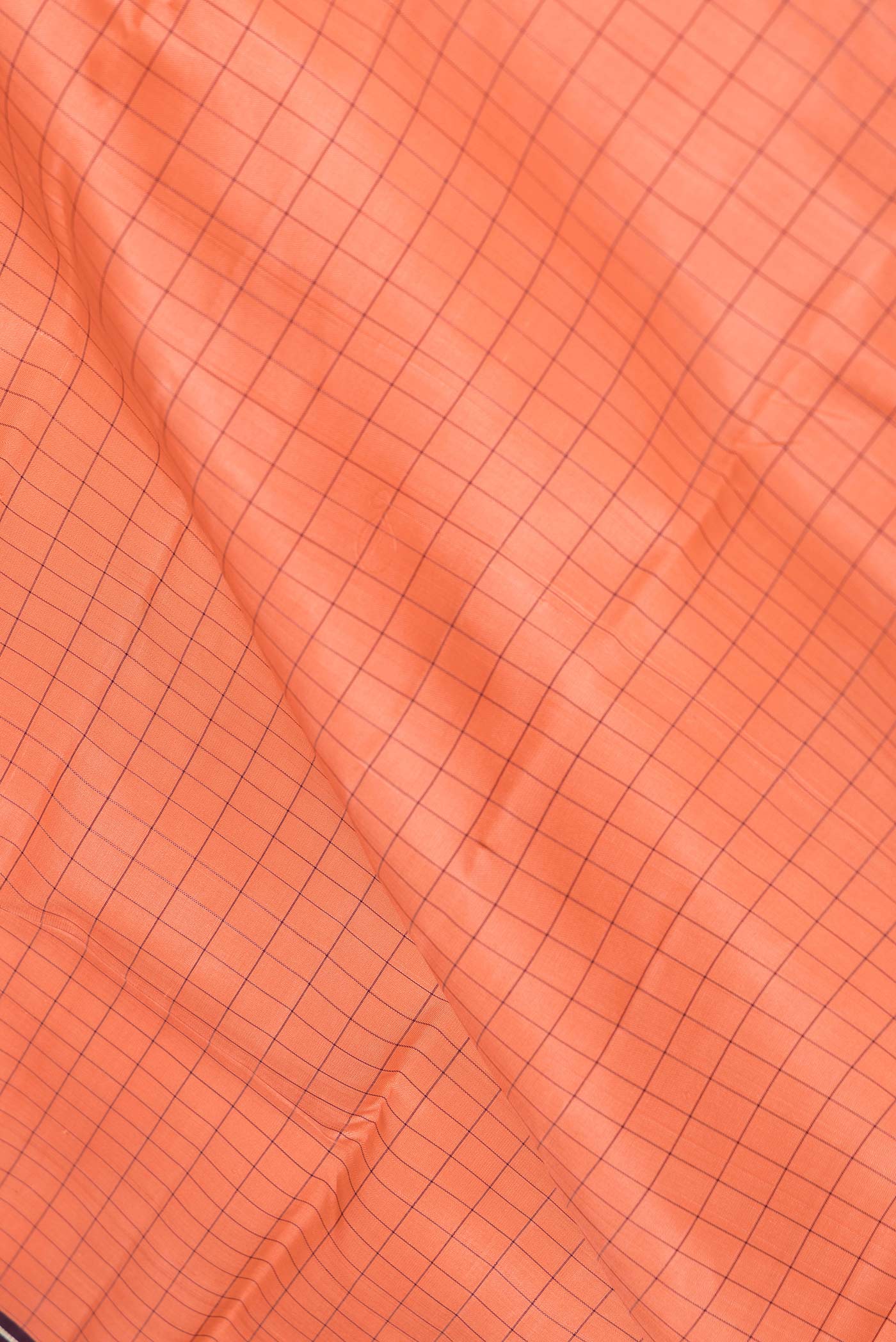 Peach Dual Tone Kanjivaram Saree - Image 2