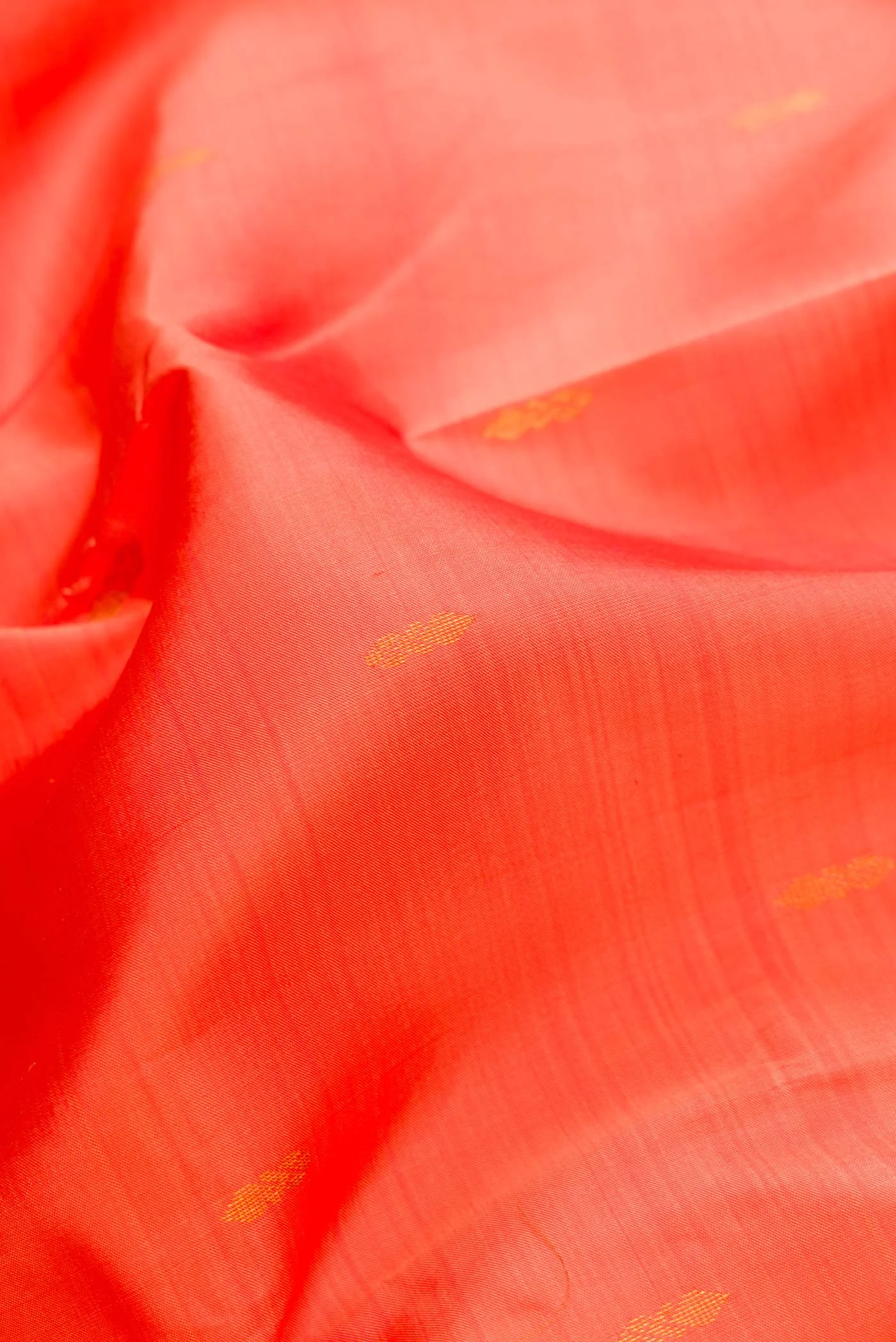 Orange Kanchipuram Silk Saree - Image 2